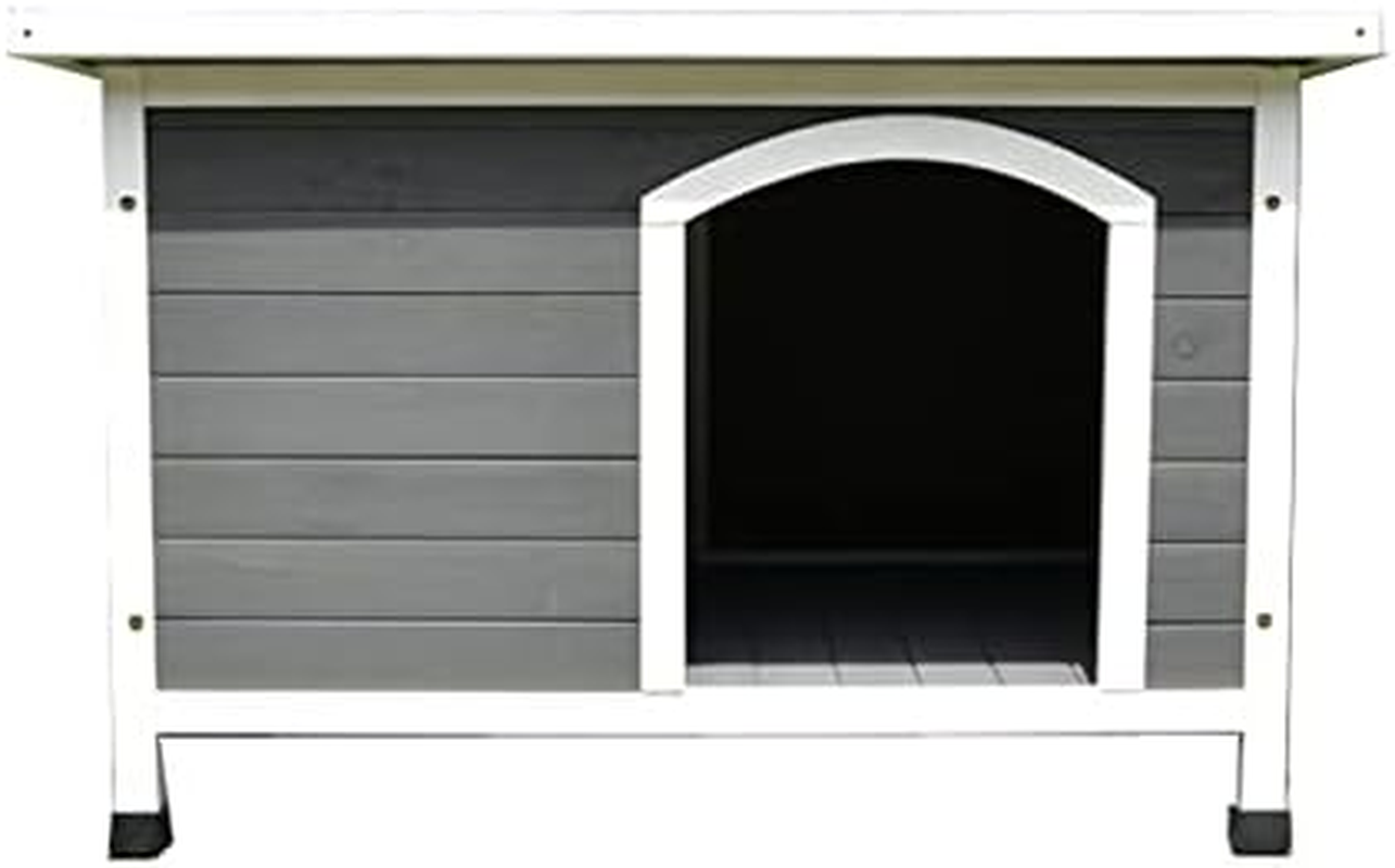 Wooden Pet Dog Kennel Timber House Cabin Wood Log Box Home image number 5