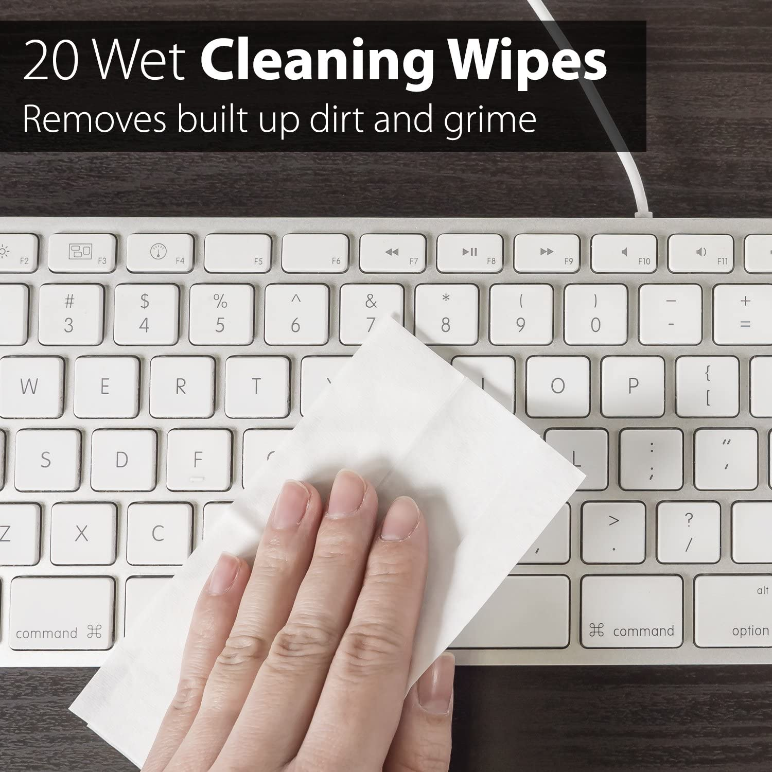 Screen Cleaning Kit with 2 Bottle Solution (60Ml and 120Ml), 2 Microfiber Cloths, 20 Non-Alcohol Screen Cleaning Wipes, and Brush image number 4