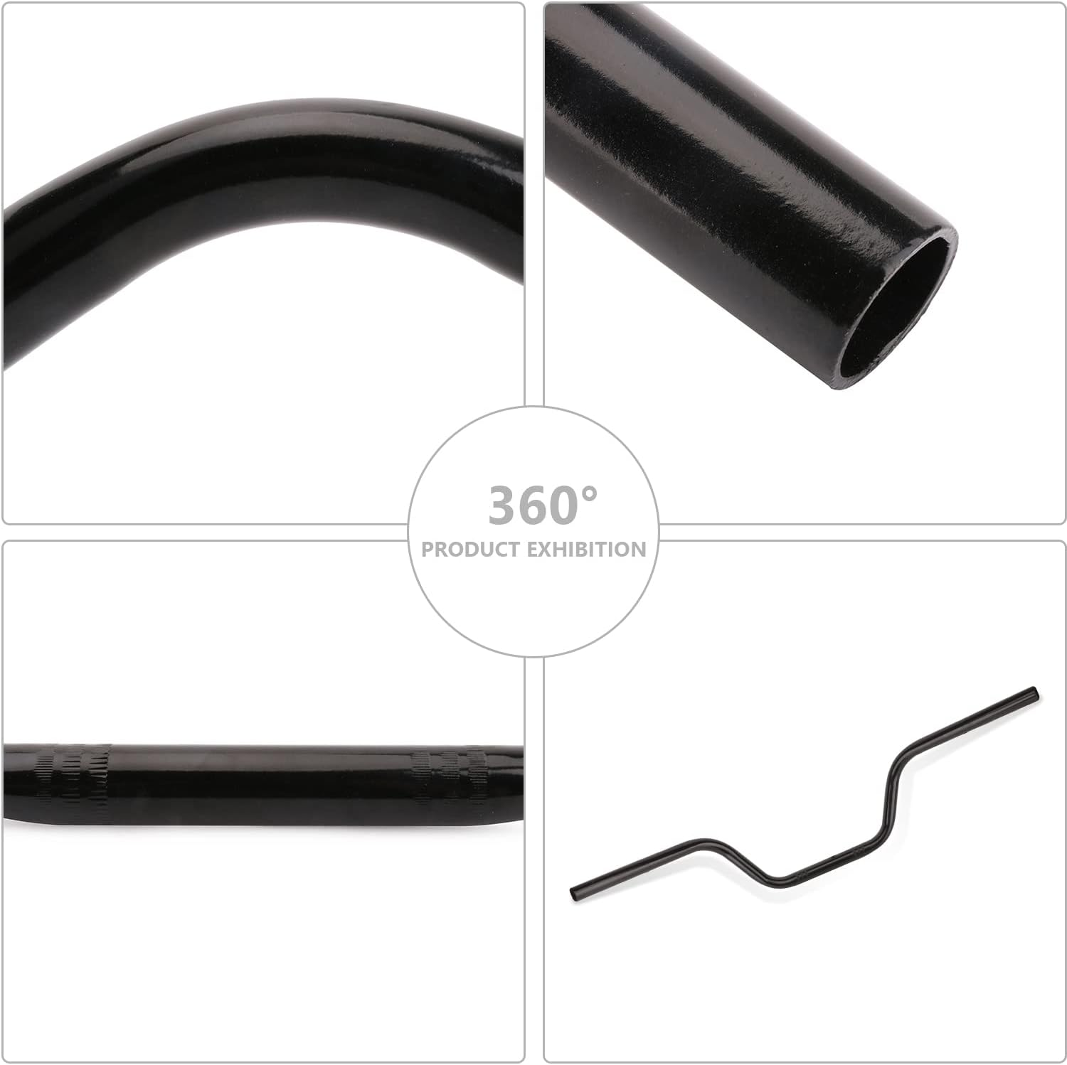 Anxin Motorcycle 7/8" Drag Handlebars High-Rise Tracker Handle Bars Universal for Harley Sportster XL 883 1200 Cruiser Bobber Custom Chopper Softail Dyna Tour Glide Road CG125 Black image number 5