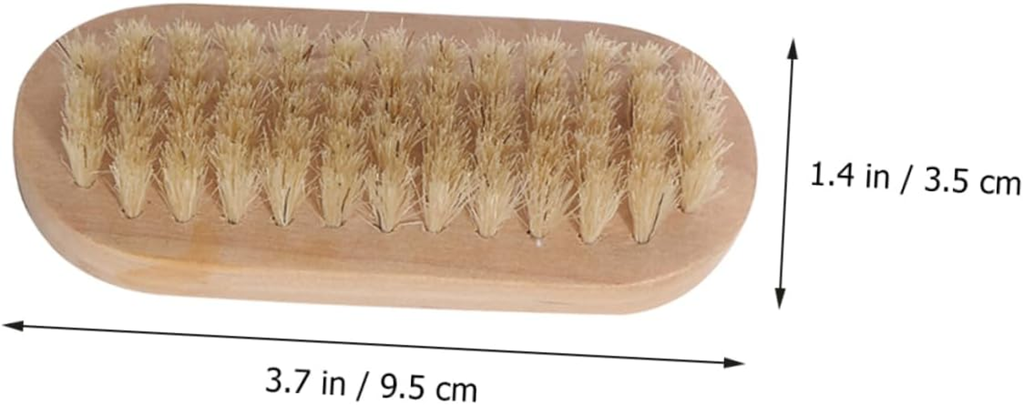 SOESFOUFU Nail Cleaning Brush Nail Brush Fingernail Scrub Cleaning Brush Nail Clean up Brush Nail Scrubbing Elliptical Cleaning Brush Nail Scrub Brush Natural image number 2