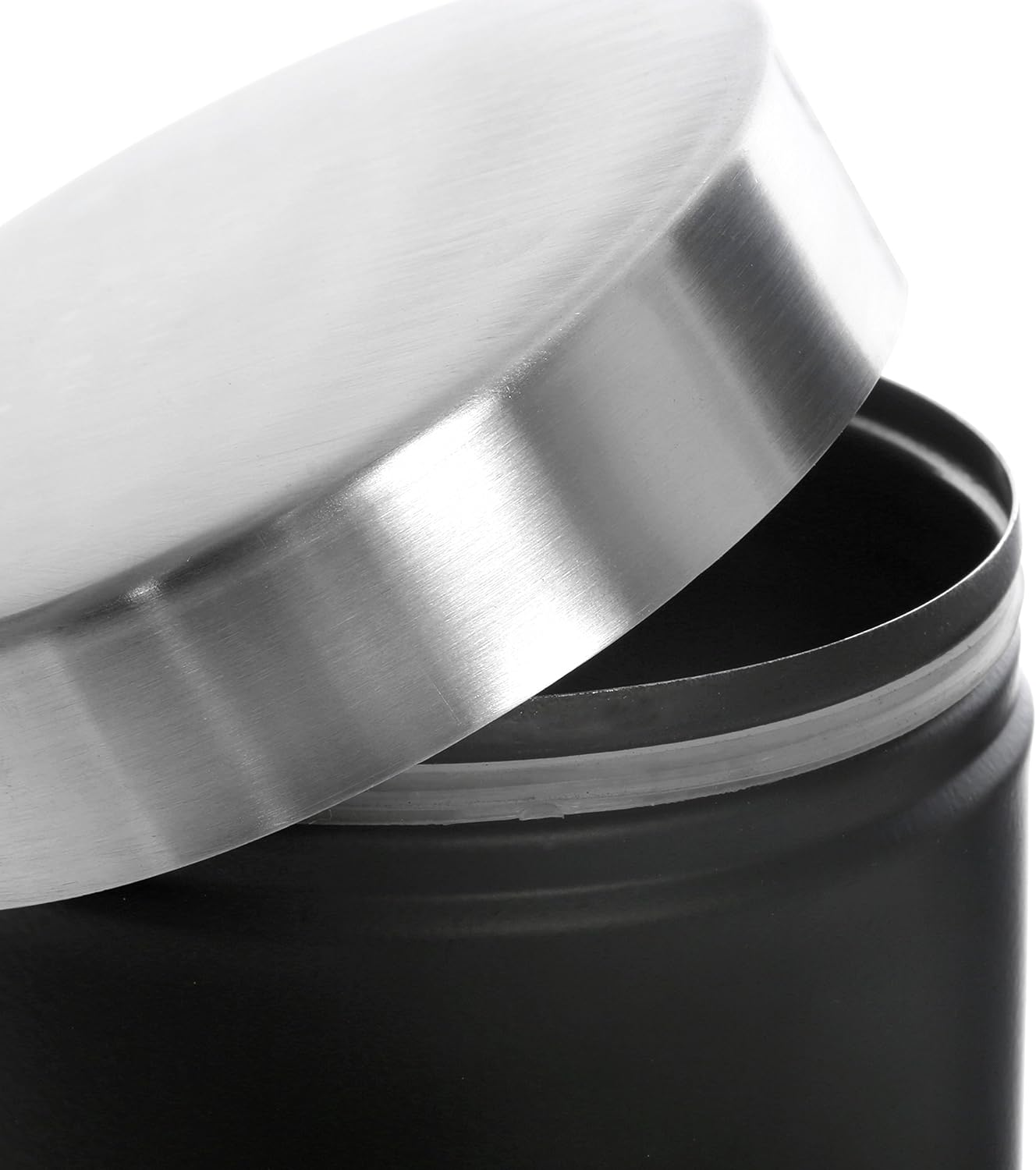 Premier Housewares Liberty Tea, Coffee and Sugar Canisters - Set of 3, Black image number 3