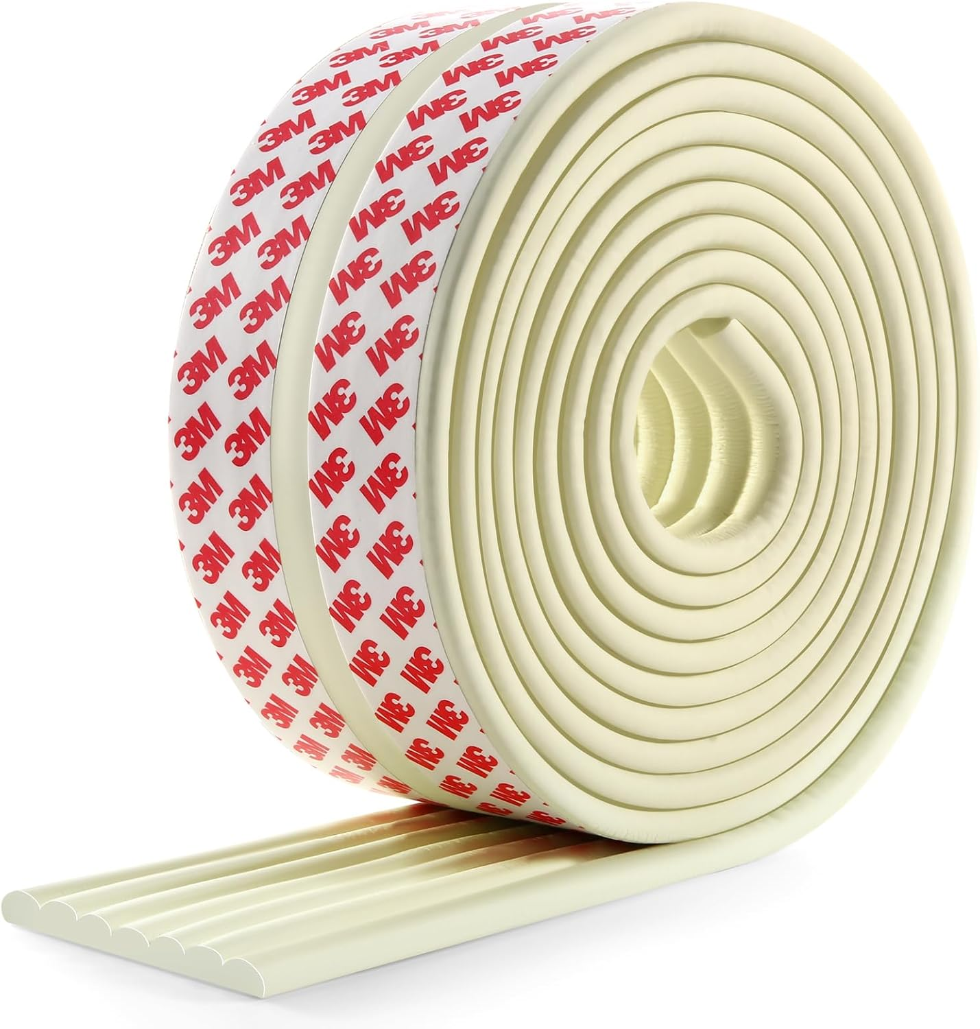 Baby Proofing Edge Corner Protector, 16.4 Ft Edge Guards Padding with 3M Adhesive, Extra-Wide Soft Rubber Foam Padding, Furniture,Sharp Edge Safety Corner Edge Bumper Guard-Brown