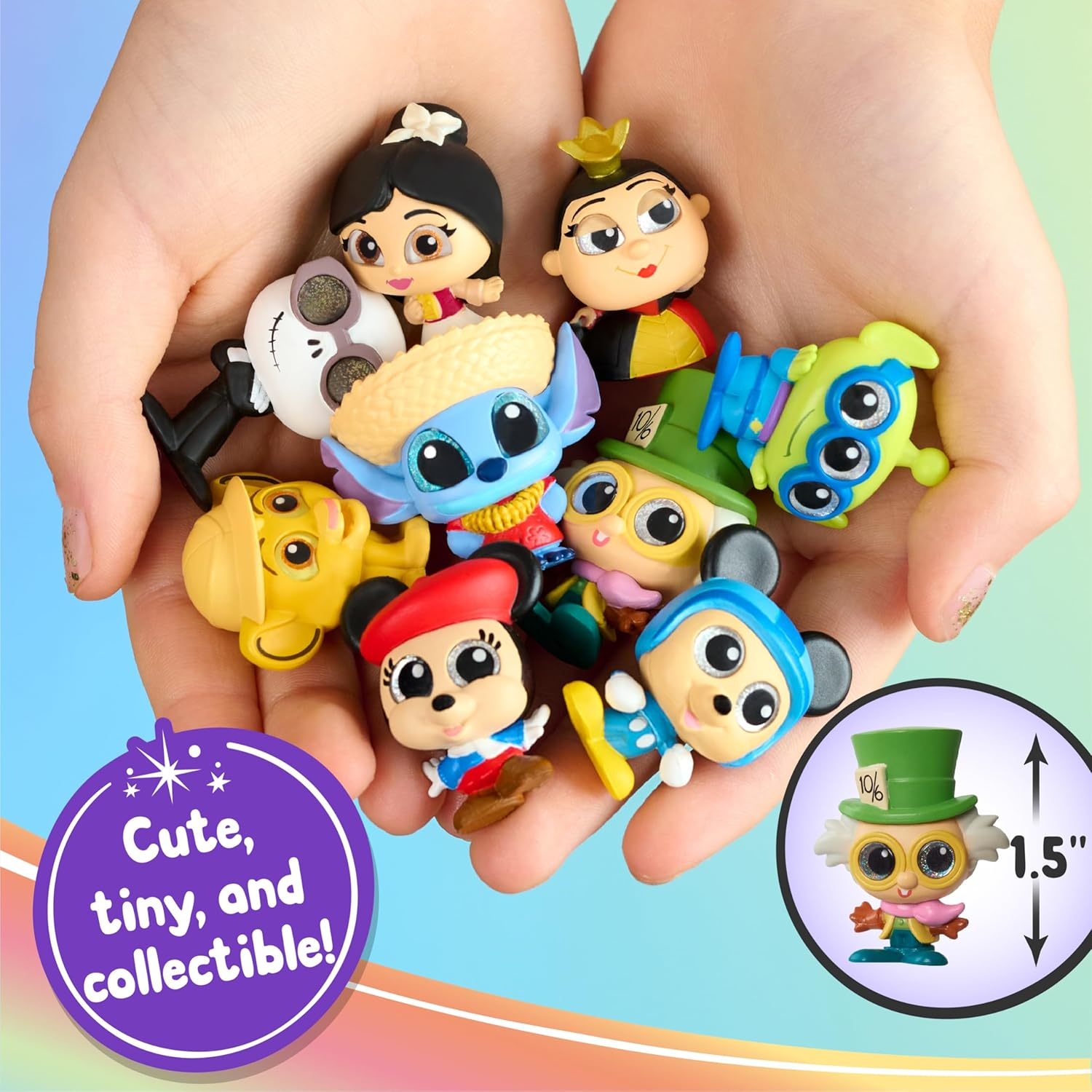 DOORABLES Disney New Let&rsquo;S Go Vehicles 2-Pack, Collectible Figure and Vehicle Set, Styles May Vary, Officially Licensed Kids Toys for Ages 5 Up, Gifts and Presents, Amazon Exclusive image number 1