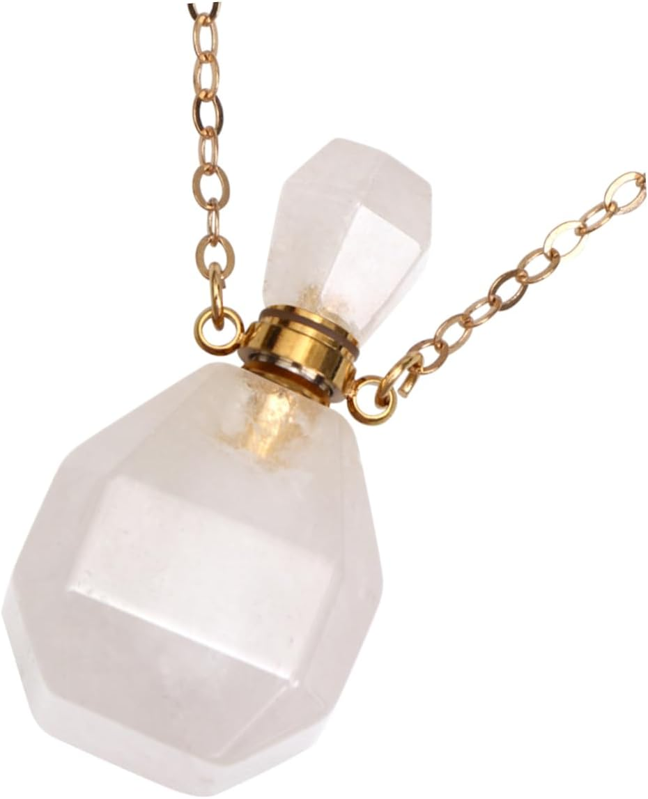 STOBAZA Crystal Pendant Decor Perfume Bottle Necklace Jewelry Perfume Bottle Hanging Necklace Pendant Aromatherapy Accessory
