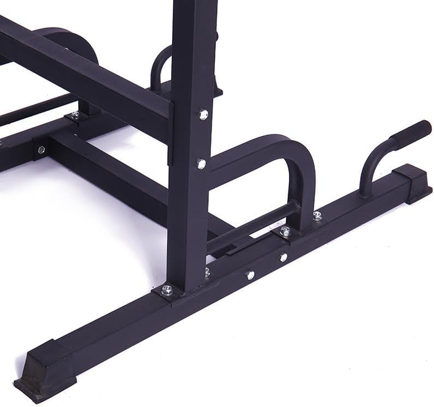 Pull-Up Station 7-Level Height Adjustable, Chin-Up Dip Station for Strength Training, Home Gym Equipment Multi-Station Chin up and Grip Dip Bar, Power Tower for Knee Raise Press, WEIGHT LIMIT 300KG image number 4