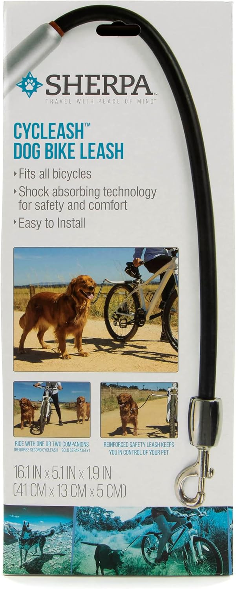 Sherpa Cycleash Universal Bicycle Leash, Silver image number 2