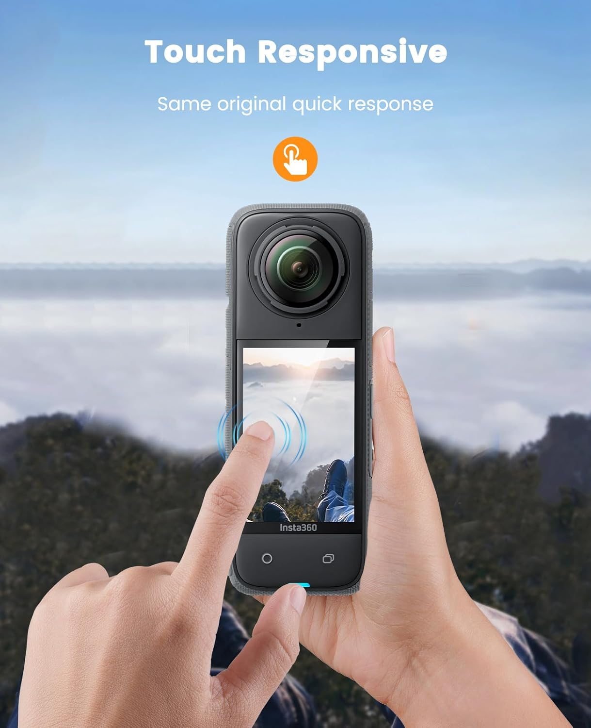 Yeavoic Screen Protector for Insta 360 X4 Screen Protector, Hardened, Pack of 2 Camera Accessories for Insta360 X4 Film, 9H Hardness, Glass, Scratch-Resistant image number 5