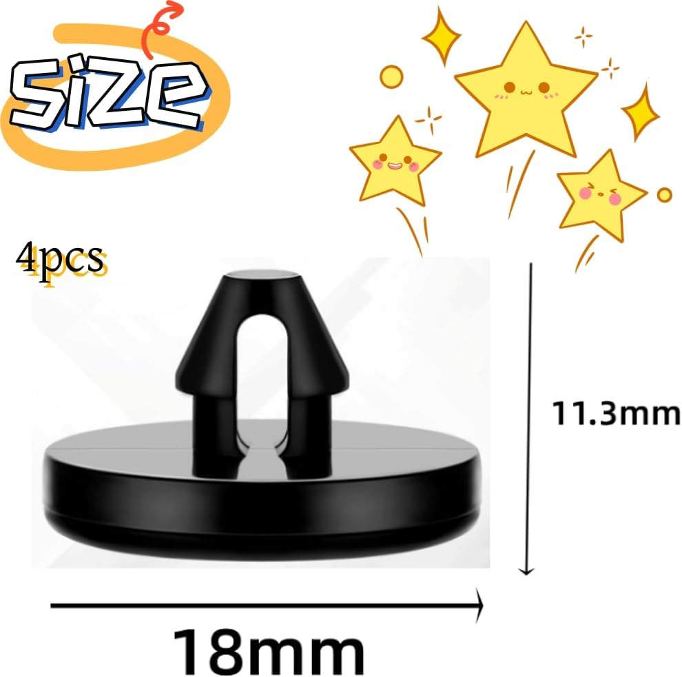 Car Clutch Pedal Stopper, Brake Switch Pedal Stop Pads, Automotive Rubber Brake Light Switch Stopper Compatible with 90541-06036 Suitable for Most Vehicle by DACUAN image number 3