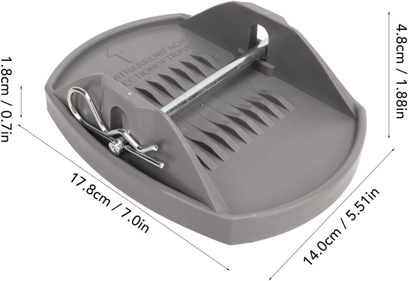 Caravan Jack Pad, 4Pcs Heavy Duty Jack Pads Set Load Dispersion, Prevent Sinking, Proof, Practical Accessories for Caravan RV image number 2