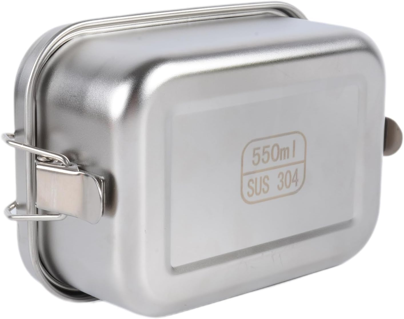 Stainless Steel Bento Box Adult 1200Ml Large Capacity 304 Square Lunch Box with Dividers Easy to Clean Snack Box Container Single Layer Bento Box for Outdoor Use image number 3