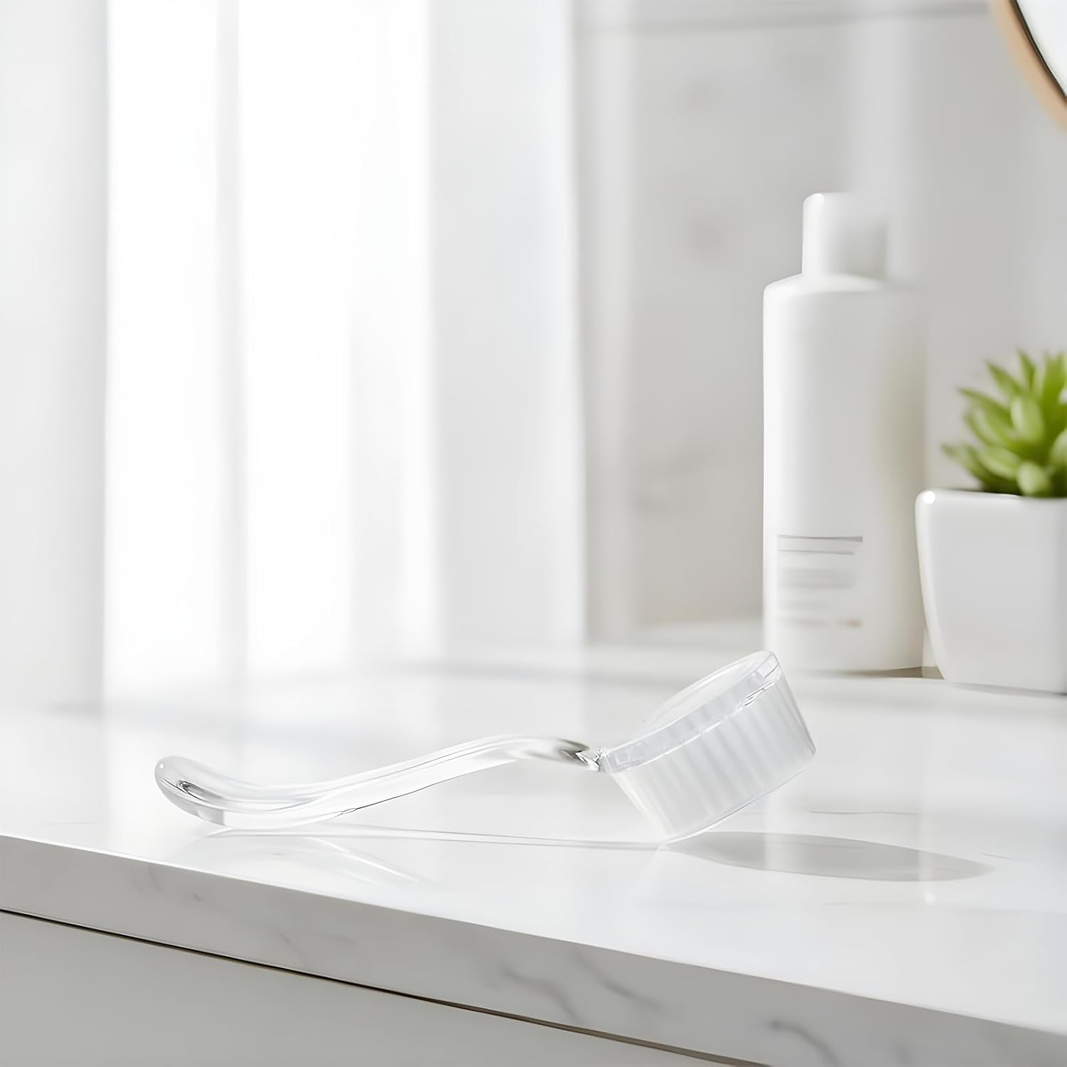 Vgvgaj Fingernail Scrub Brush,Portable Ergonomic No-Slip Manicure Tool,Fingernails Cleaning Nail Brush - for Women Girls Men Adults Lovers Family Friends Mom image number 1