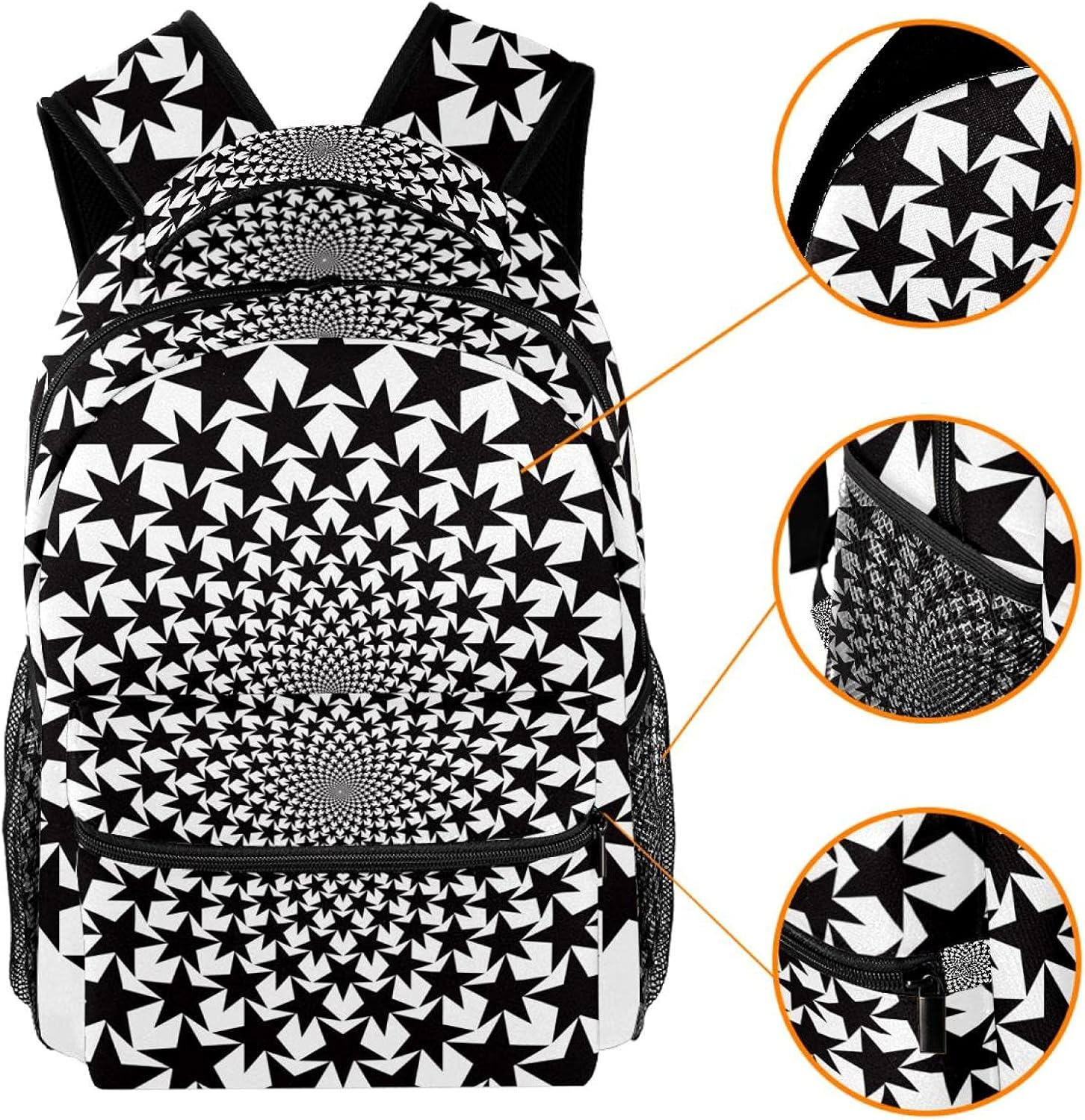 Stars Vortex Backpack Students Shoulder Bags Travel Bag College School Tote Backpacks image number 2