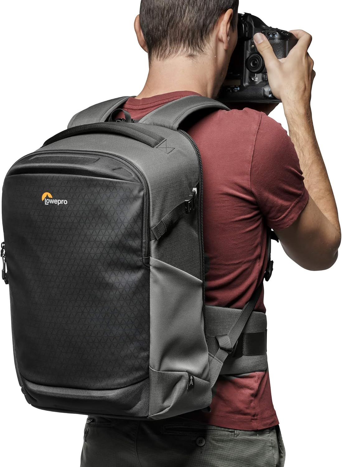 Lowepro Flipside BP 400 AW III Mirrorless and DSLR Camera Backpack - Dark Grey - with Rear Access - with Side Access - with Adjustable Dividers - for Mirrorless Cameras, LP37353-PWW