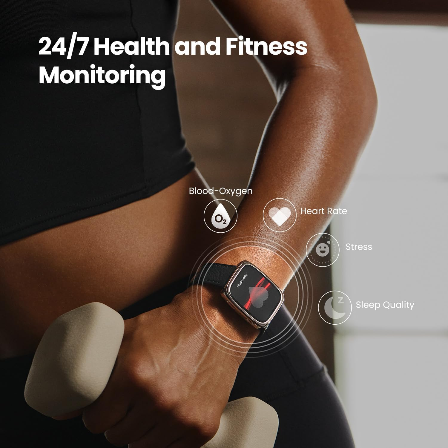 Amazfit Active 2 Smartwatch (Rectangular), 1.75" AMOLED Display Sapphire Glass Screen, Offline Maps with GPS, 10 Day Battery, 160+ Sport Modes, Water Resistant, for Android & Ios (Leather Premium) image number 2