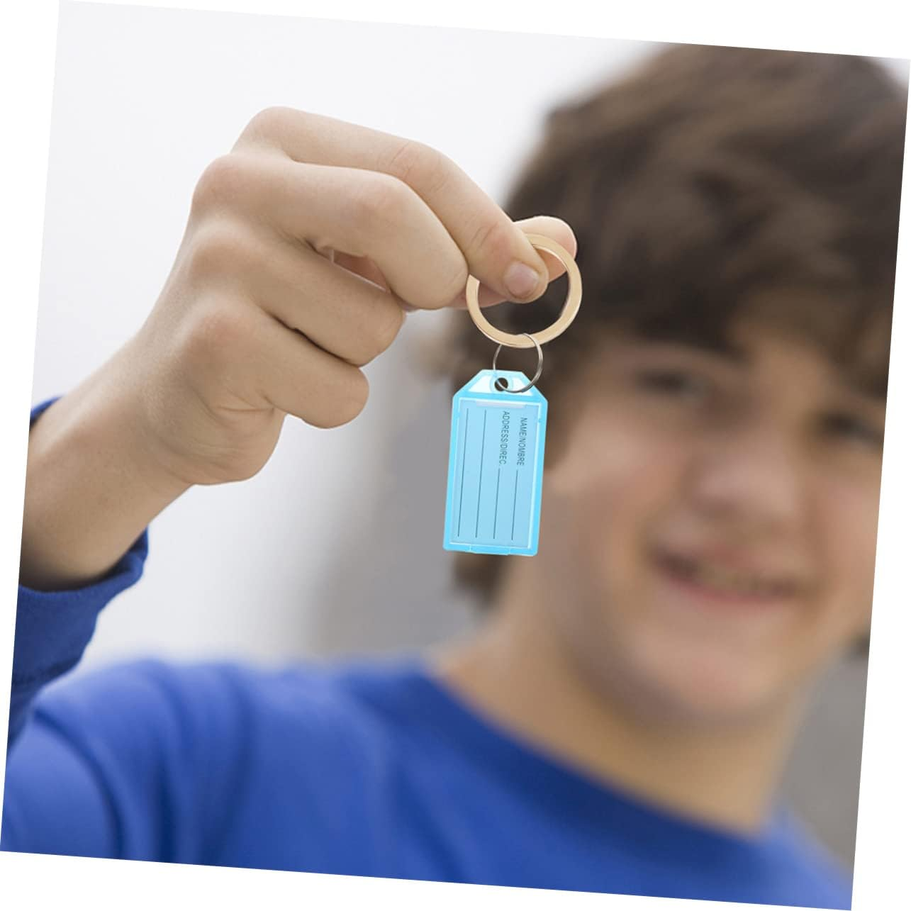 NUOBESTY 40Pcs Keychain Tags Label Tags Multi-Function and Luggage Accessory Use during Travel image number 6