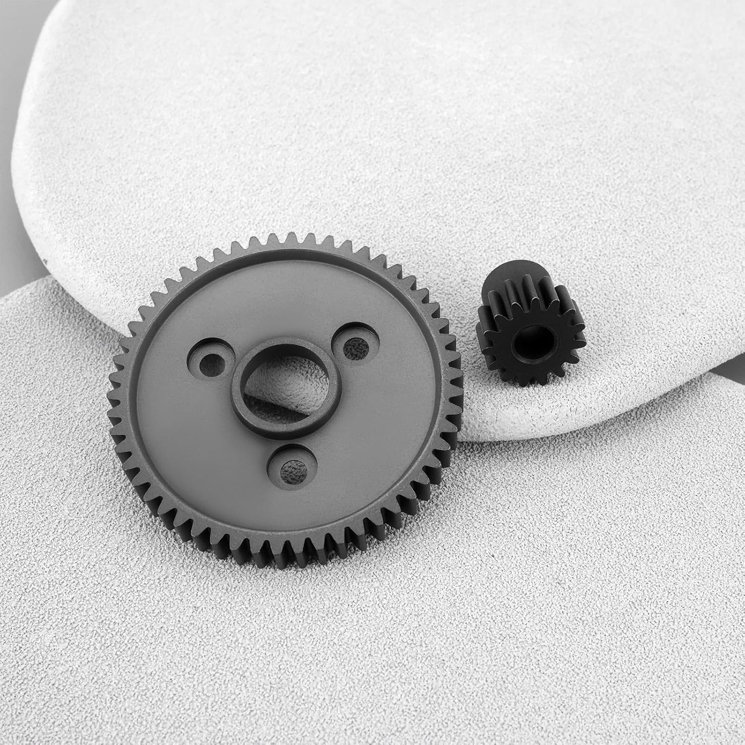 Ecsing 1 Sets 0.8 32 Pitch Metal Steel 3956 Motor Gears Spur Gear with 15T 17T 19T Pinions Gear Compatible with Tra-Xxas 1/10 Slash 4X4 4WD 2WD image number 1