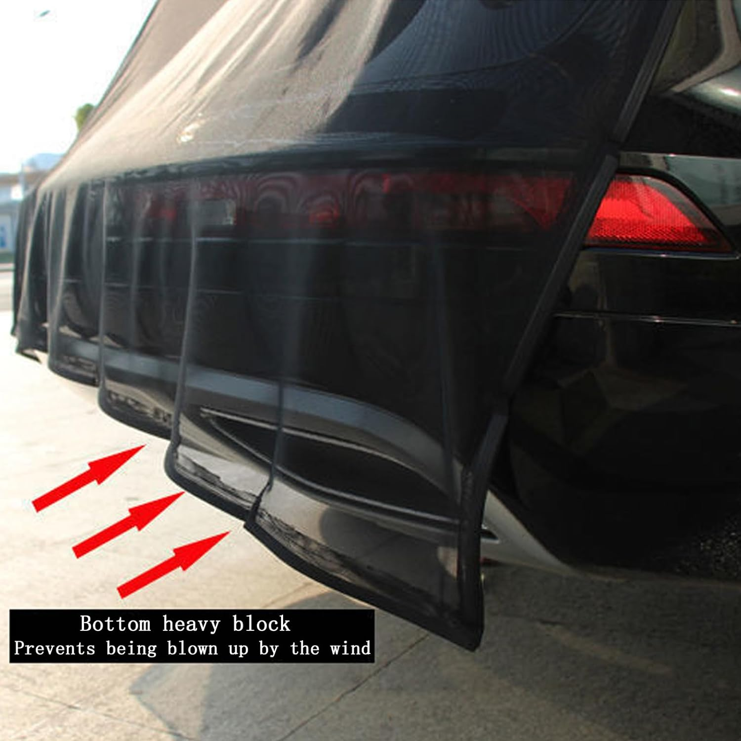 Car Camping Net Car Tailgate Mesh Screen for SUV Camping Magnetic Car Tent for Tailgate Car Camping Accessories image number 4