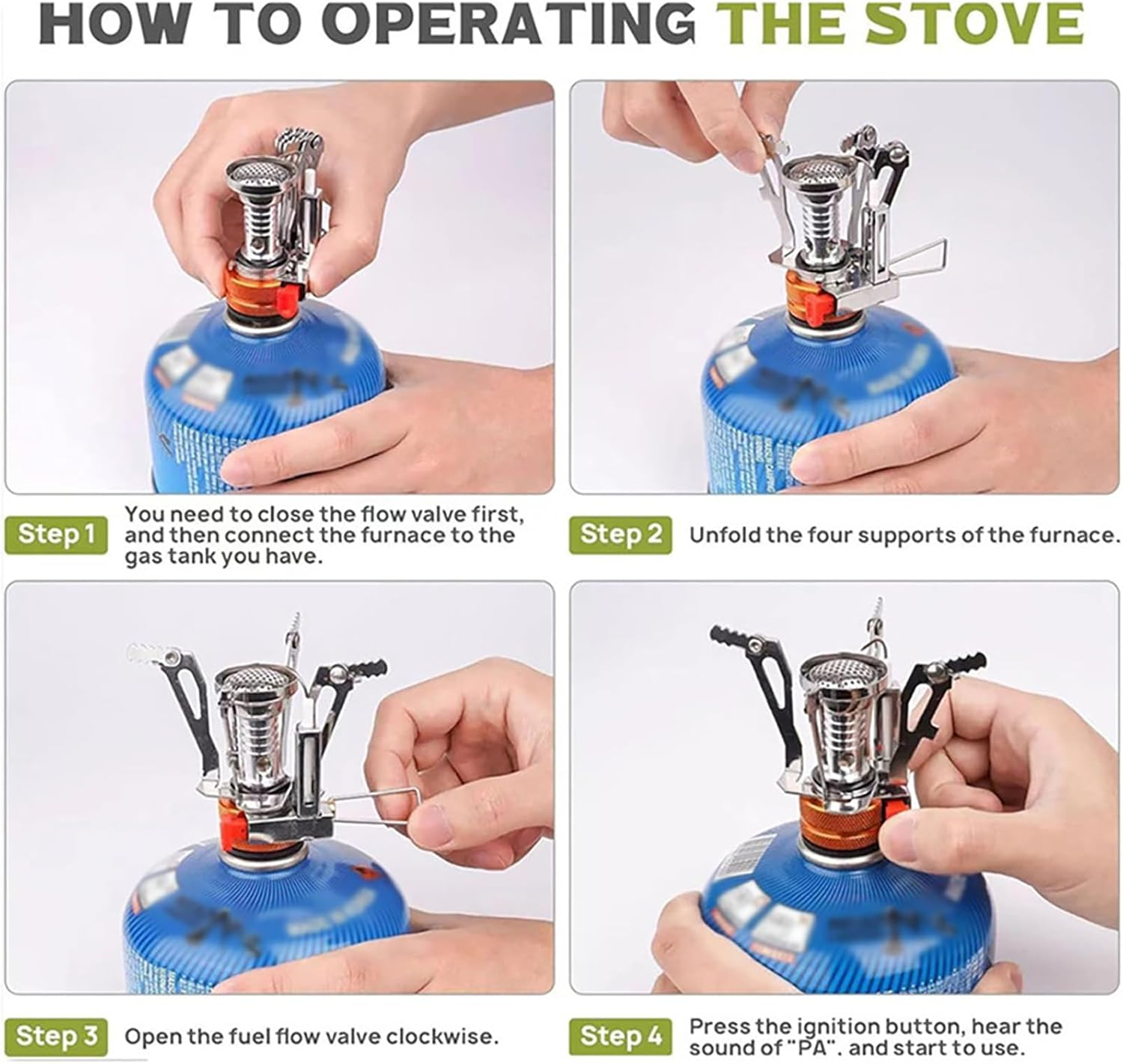 8-Teiliges Camping-Kochgeschirr-Set, Zusammenklappbarer Campingkocher, Leichtes Topf-Pfannen-Set Mit Edelstahlbecher Und Gabel, L&ouml;ffel Zum Kochen Im Freien, Camping, Wandern image number 5