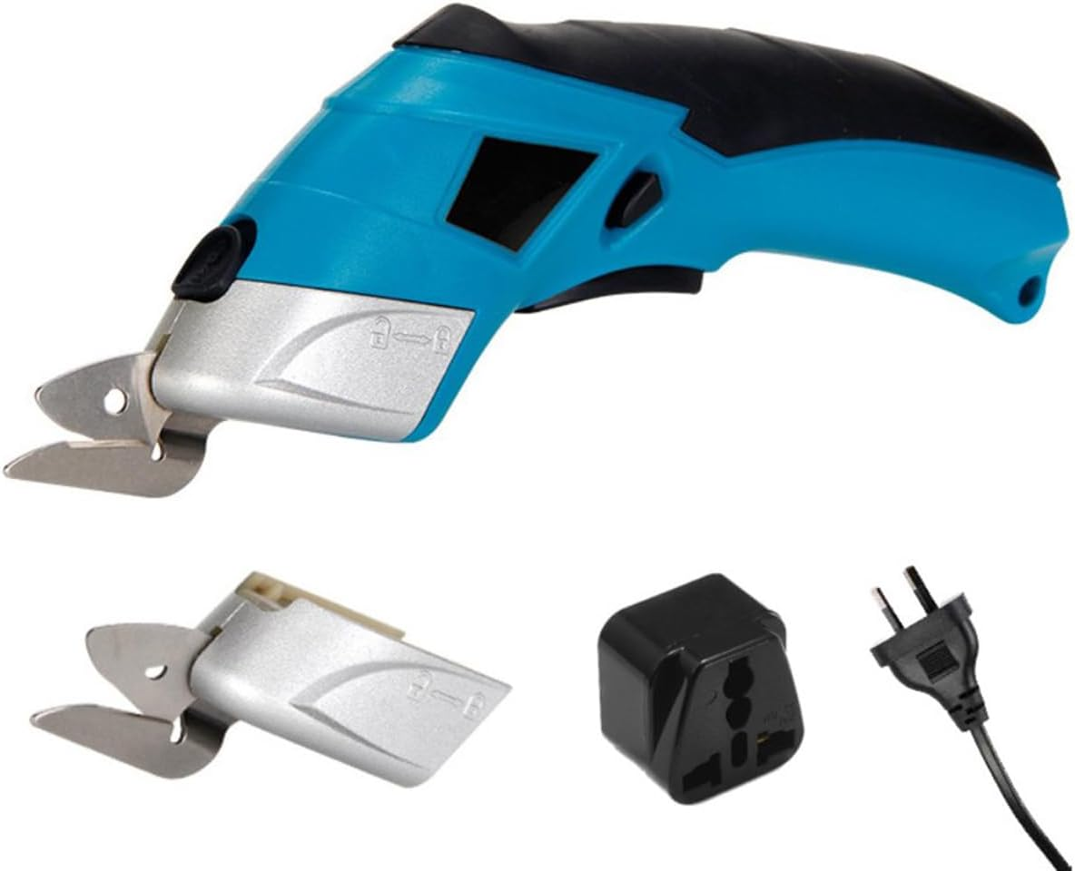 Electric Scissors, Cordless Fabric Scissors, 10000RPM Fabric Cutting Tool with 2 Blades, Rechargeable Powerful Shears, 20W Cardboard Carpet Leather Felt Cutter image number 4