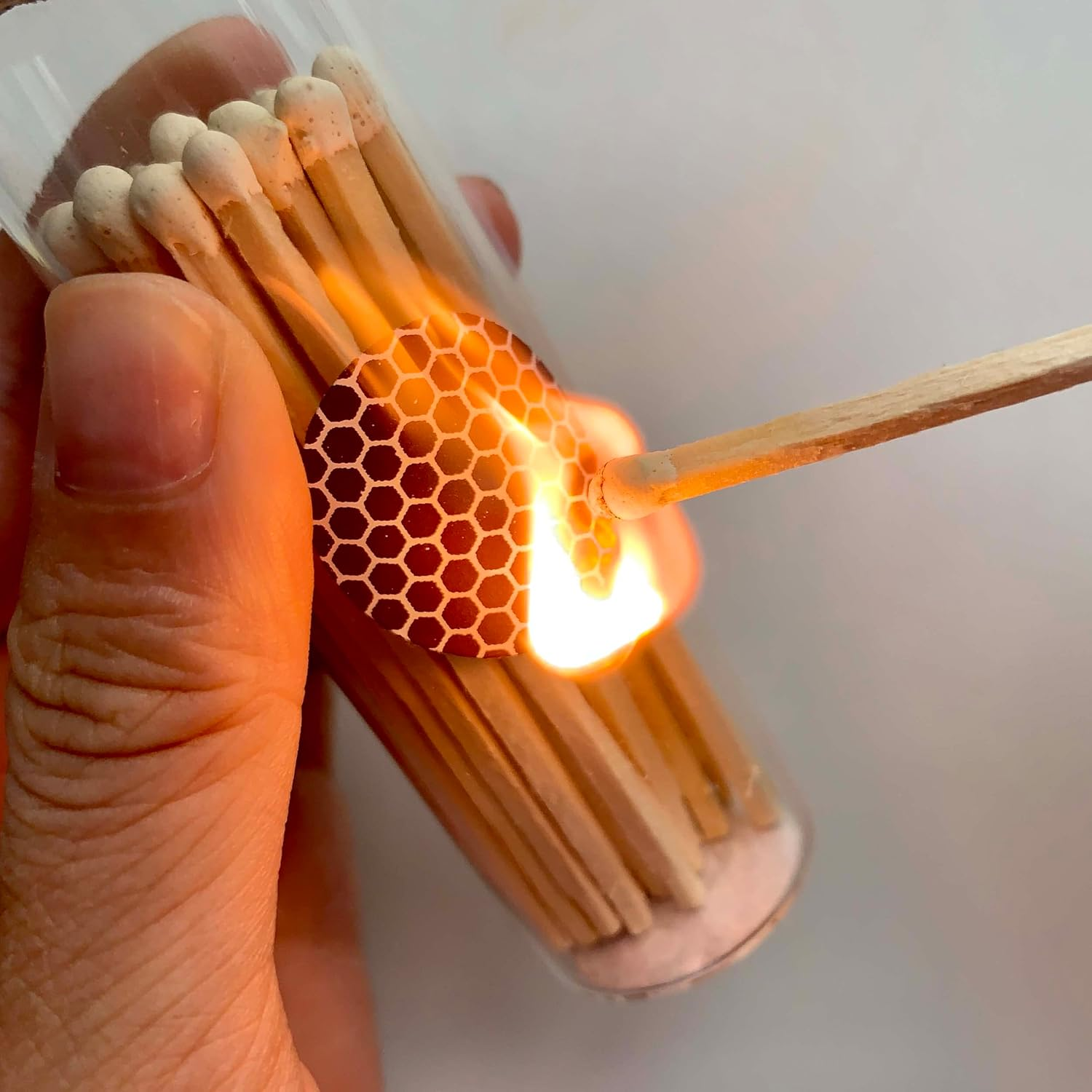 Match Striker Paper with Self-Adhesive Honeycomb Pattern 1 Inch Circle 20 PCS (25Mm Circle) image number 1