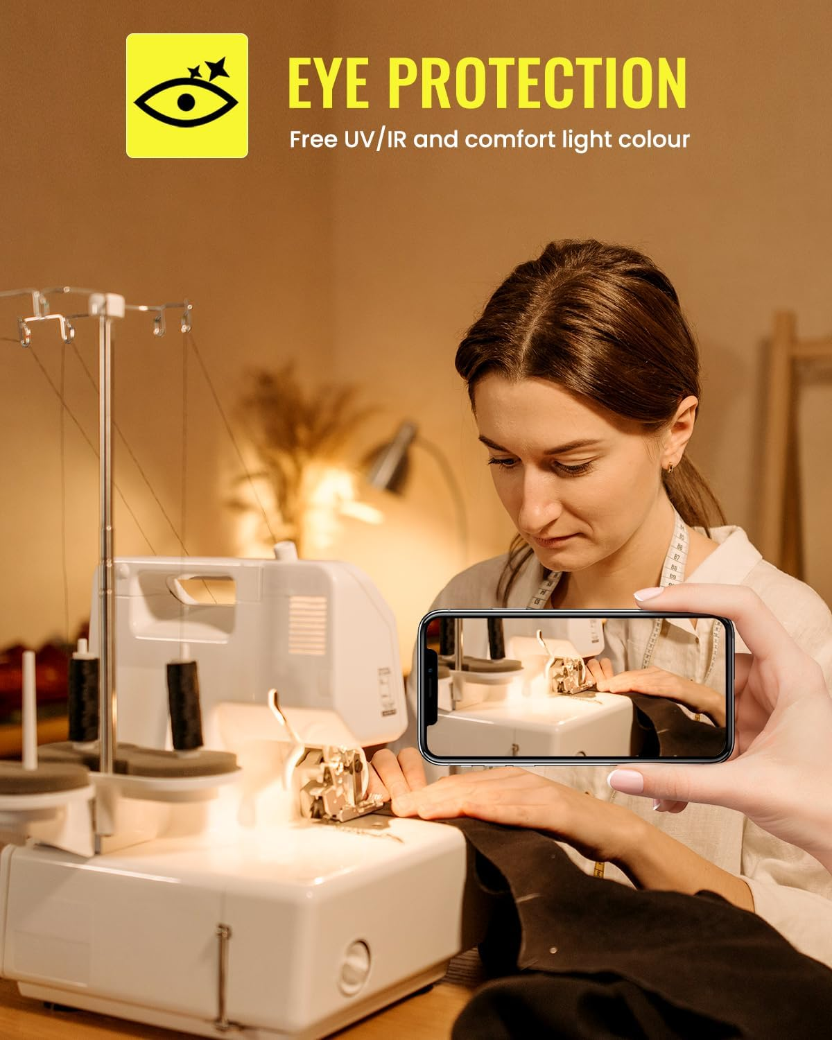 Tobebright 1W E14 LED Bulbs Vintage, Amber Glass E14 LED Filament Bulb, Soft Light Warm White 2200K, SES Small Screw Bulbs, T22 Tubular Glass Bulb, 10W-15W Equivalent, Non-Dimmable, 2 Pack