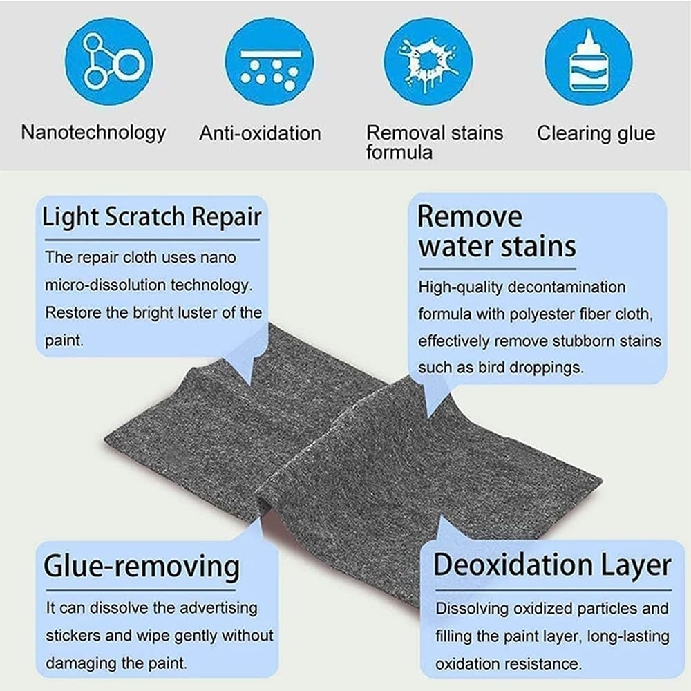 Nano Magic Car Scratch Remover Cloth, Multipurpose Cleaning Cloth, 12-Pack image number 1