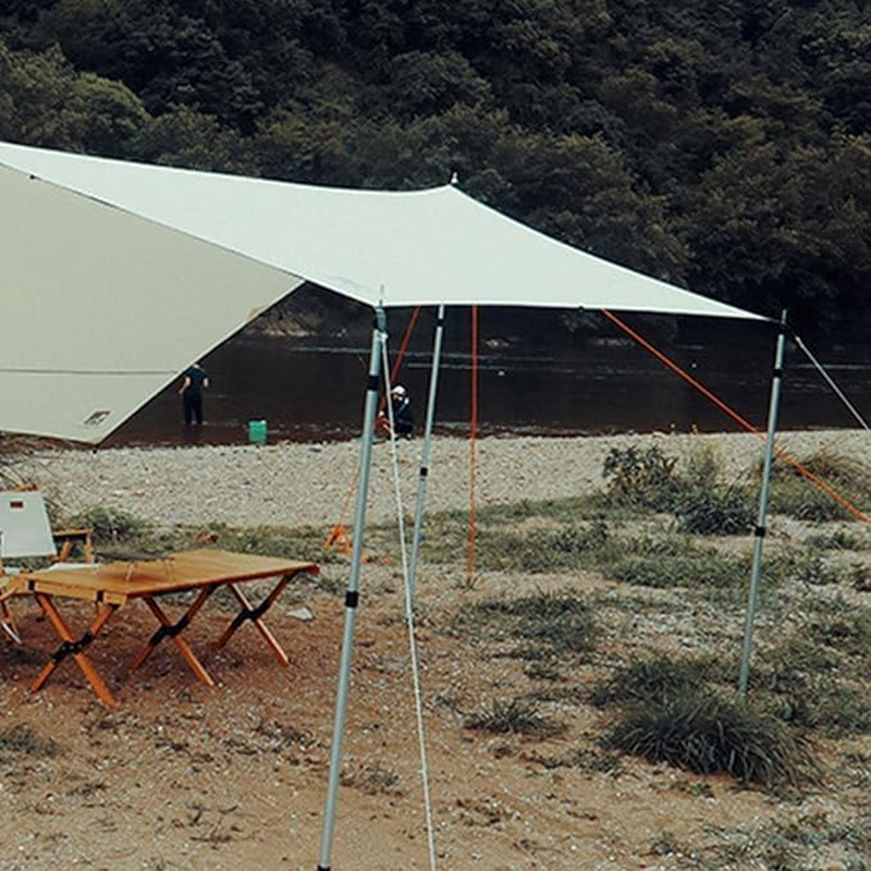 8 PCS Reflective Tent Guy Ropes with Aluminium Tensioner, 4Mmx4M Heavy Duty Paracord Camping Rope Kit for Tent Tarp Hammock Outdoor Survival Gear, Windproof Guide Ropes with Storage Bag (Green) image number 4