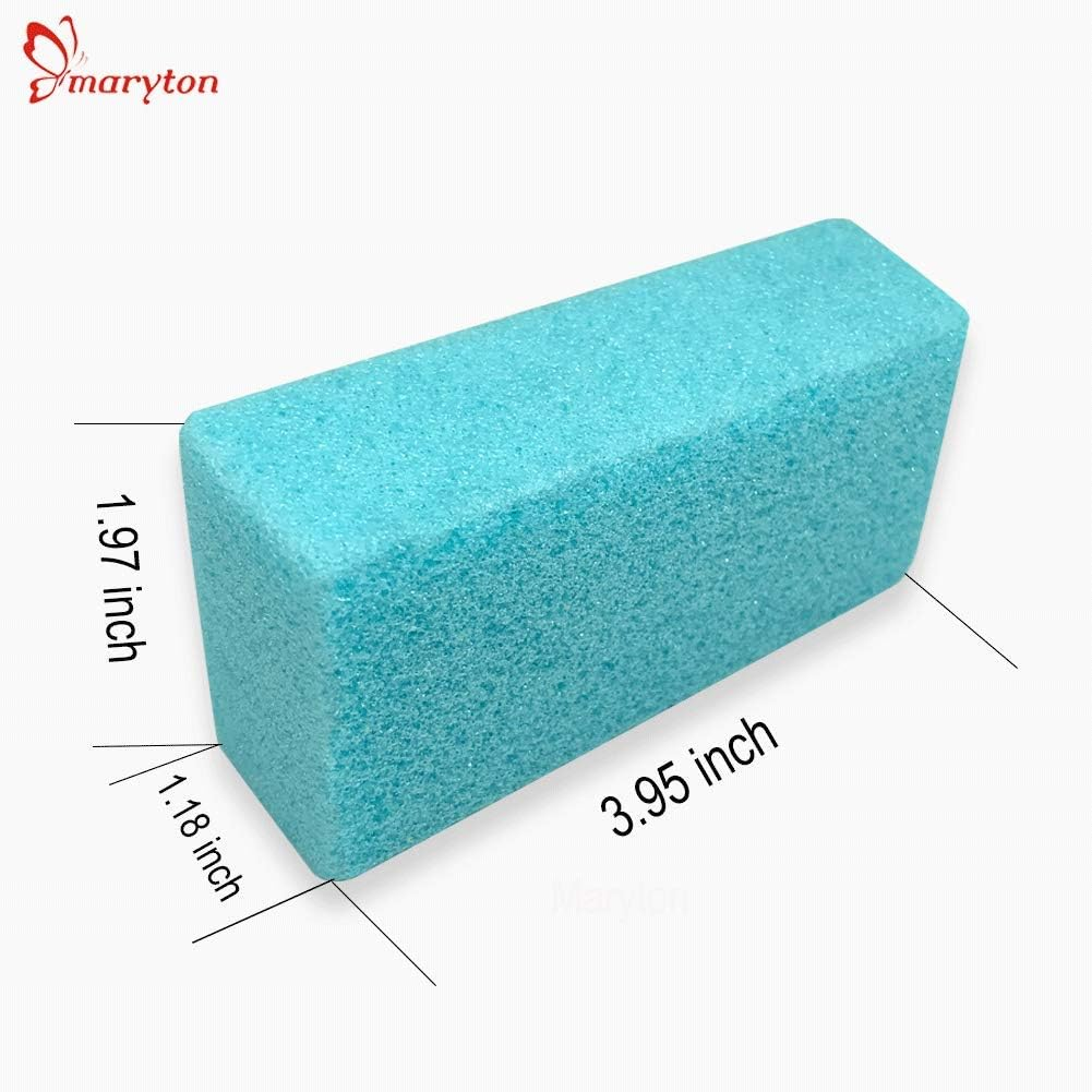 Maryton Pumice Sponge for Feet, Ultimate Pedicure Stone Callus Remover & Foot Scrubber Bulk Pack of 4(Assorted Colors) image number 3