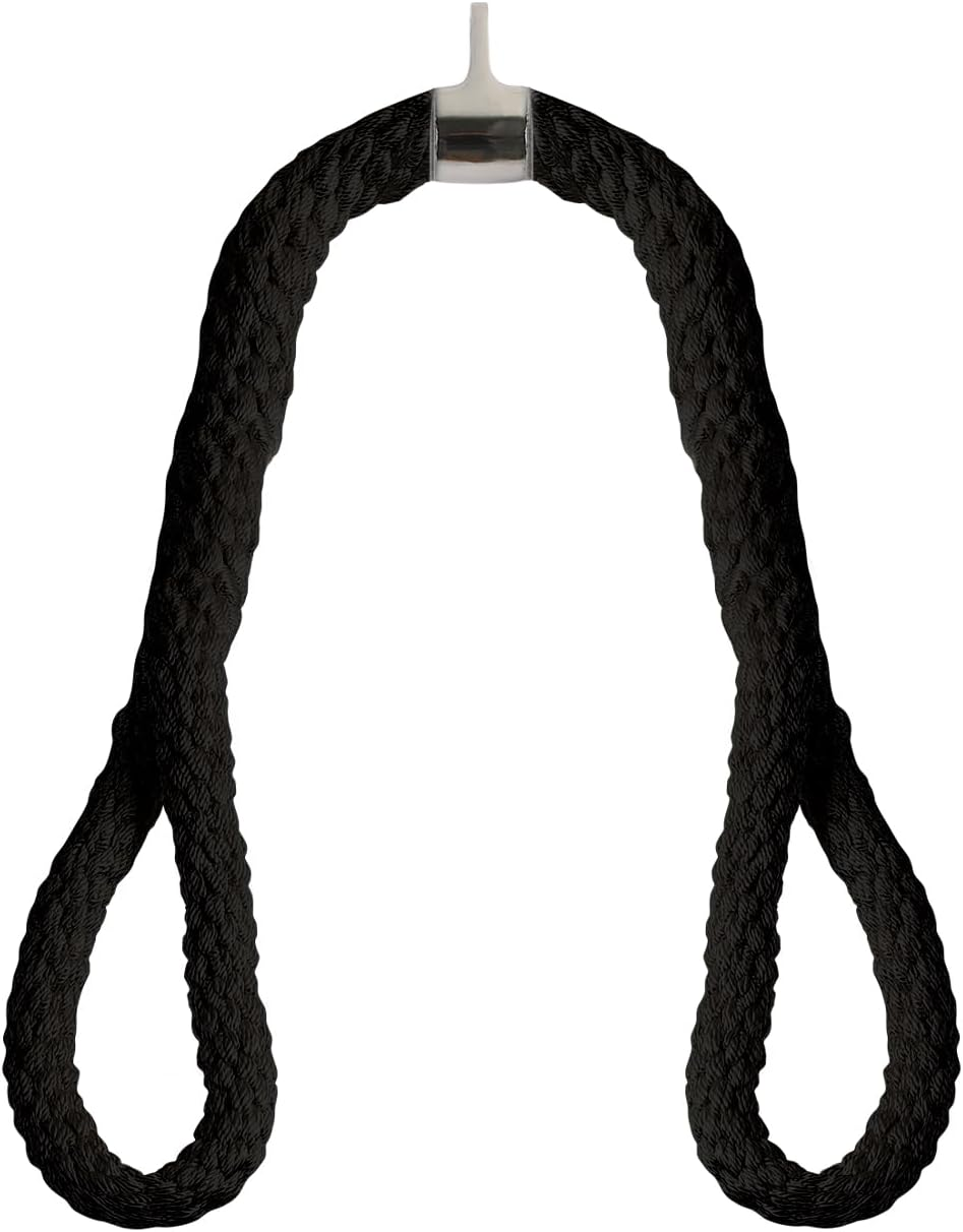 Tricep Rope 39 Inches Tricep Rope Cable Attachment &ndash; Tricep Pull down Rope for Cable Machine, Easy to Grip & Non-Slip Cable Attachment for Gym Workout Exercise