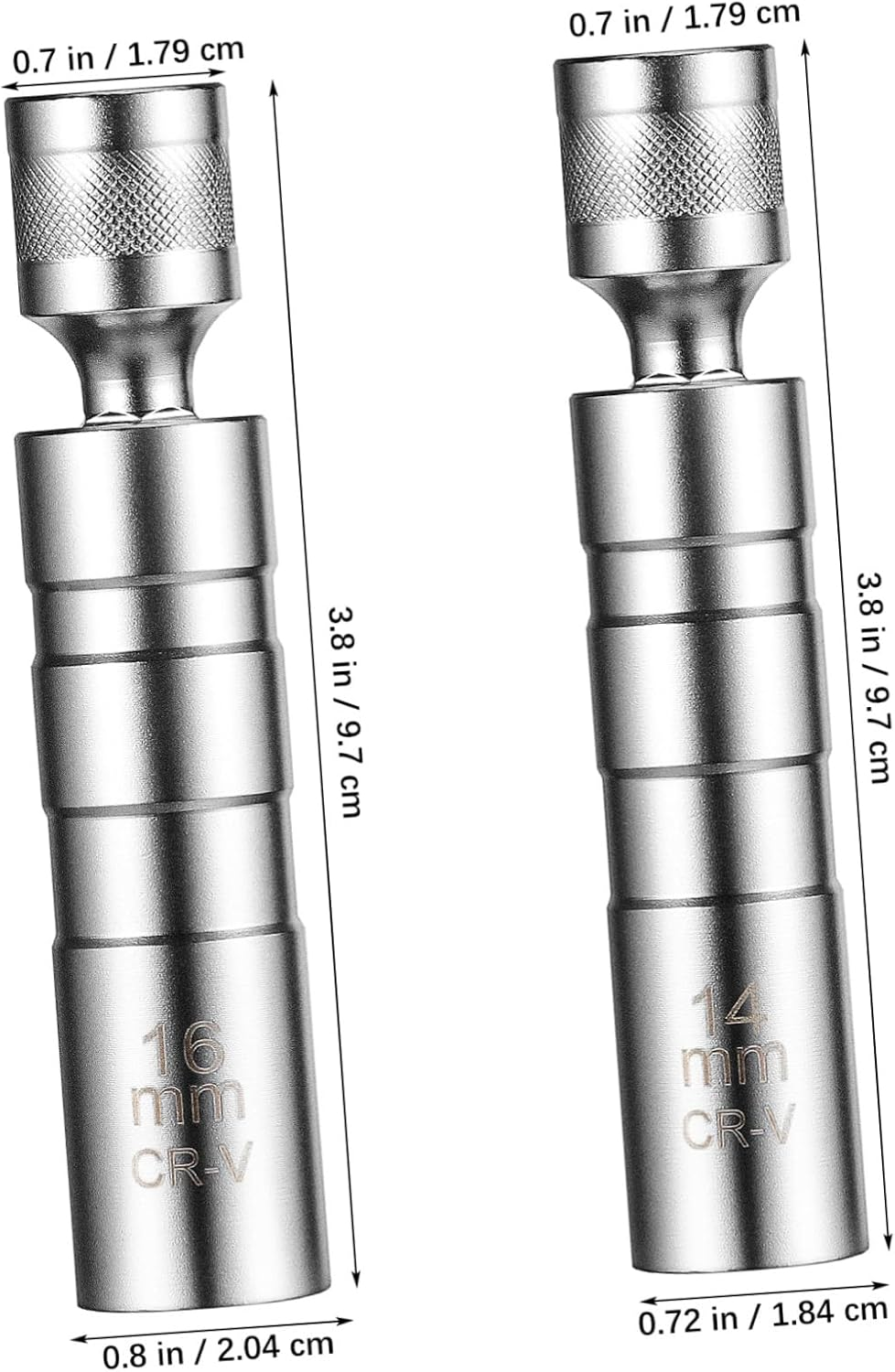 VINTORKY Spark Plug Remover Tool 2 Pcs Sockets Steel Socket Automotive Accessory image number 1