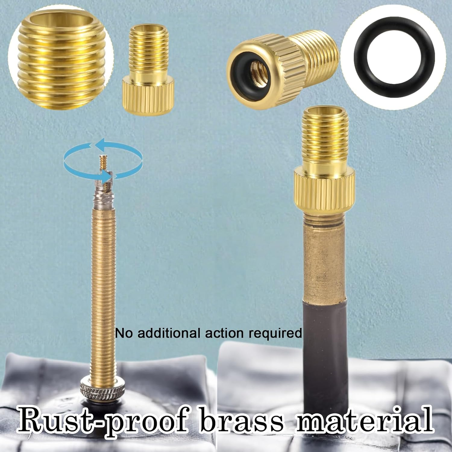 19 Pcs Ball Pump Needle Set - Bicycle Valve Adapter (DV/AV/SV) Air Pump Accessory Kit for All Bike, Sports Ball & Inflatable Equipment image number 2