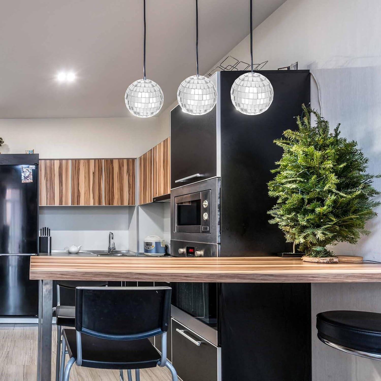 LABRIMP 6Pcs Mosaic Plastic Lawn Light Covers 5Cm Miniature Lampshades for String Light DIY Outdoor Garden Lamp Shades image number 5