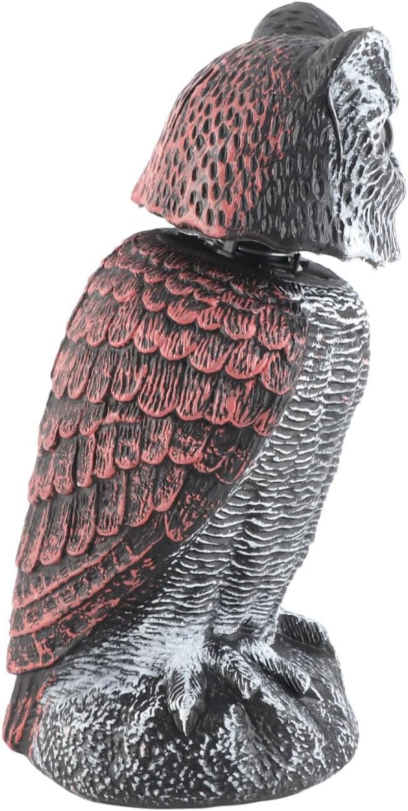Plastic Owl Decoy, Owl Decoy to Scare Birds Away Exquisitely Crafted Waterproof Shake Sun Proof Outdoor Garden Decoration for Orchard for Crops image number 2