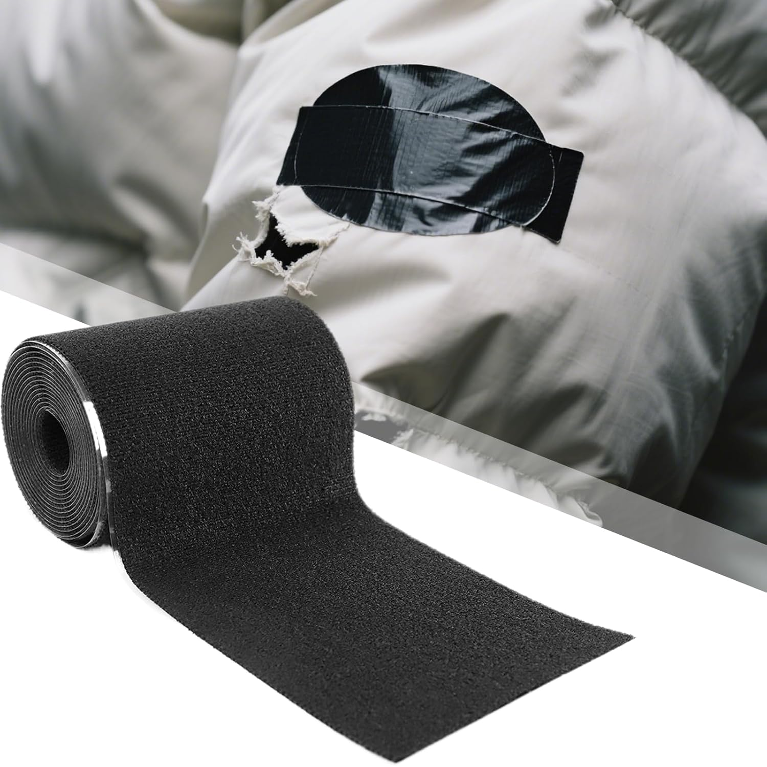 Fabric Tape for Furniture - Clothes Bonding Adhesive Patch,Washable Tear-Resistant Tent Repair Tape for Car Upholstery RV Awning Pool Liner Clothes Leather Boat Cover Furniture image number 1