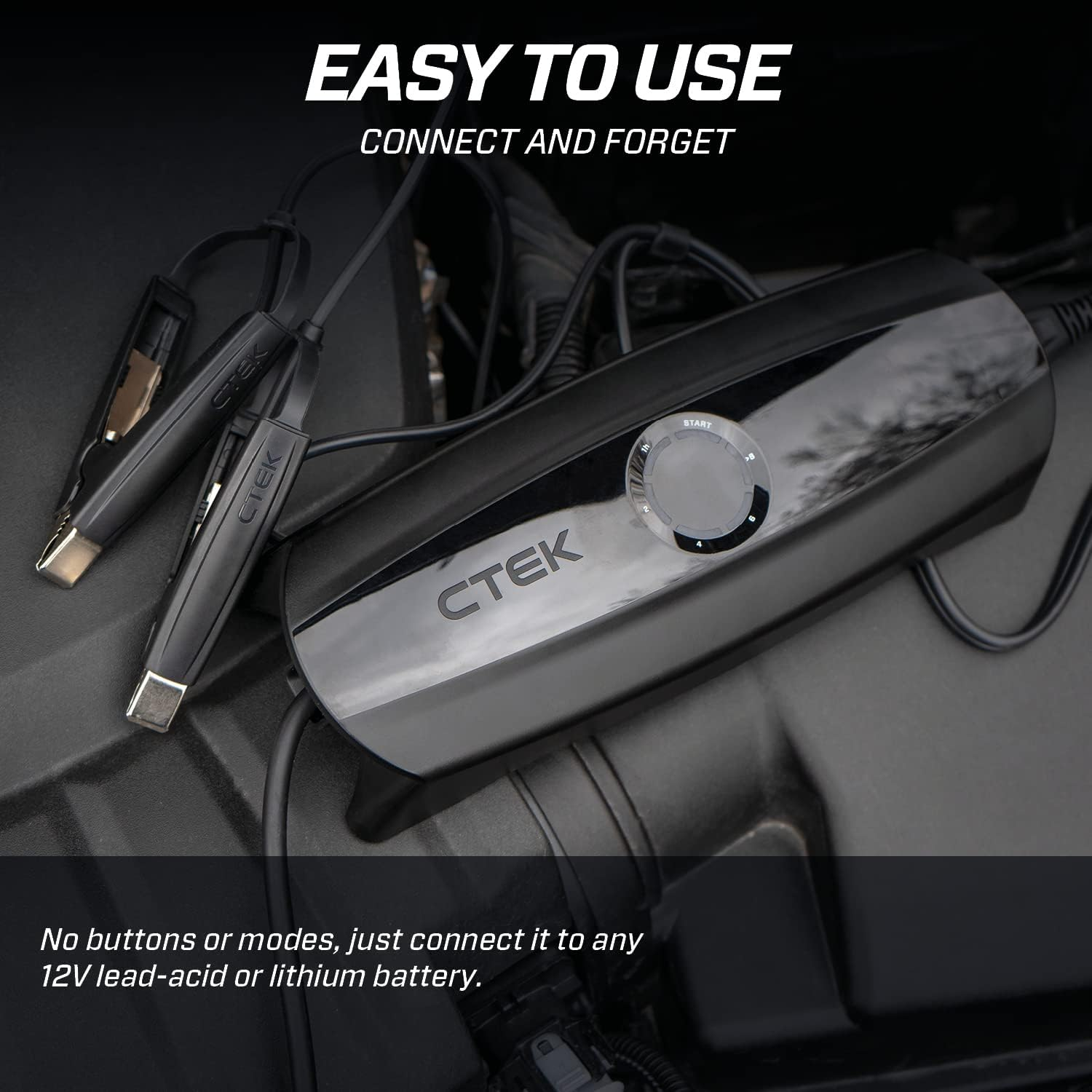 CTEK CS One 12V Lead Acid and Lithium Battery Charger 40-333 image number 3