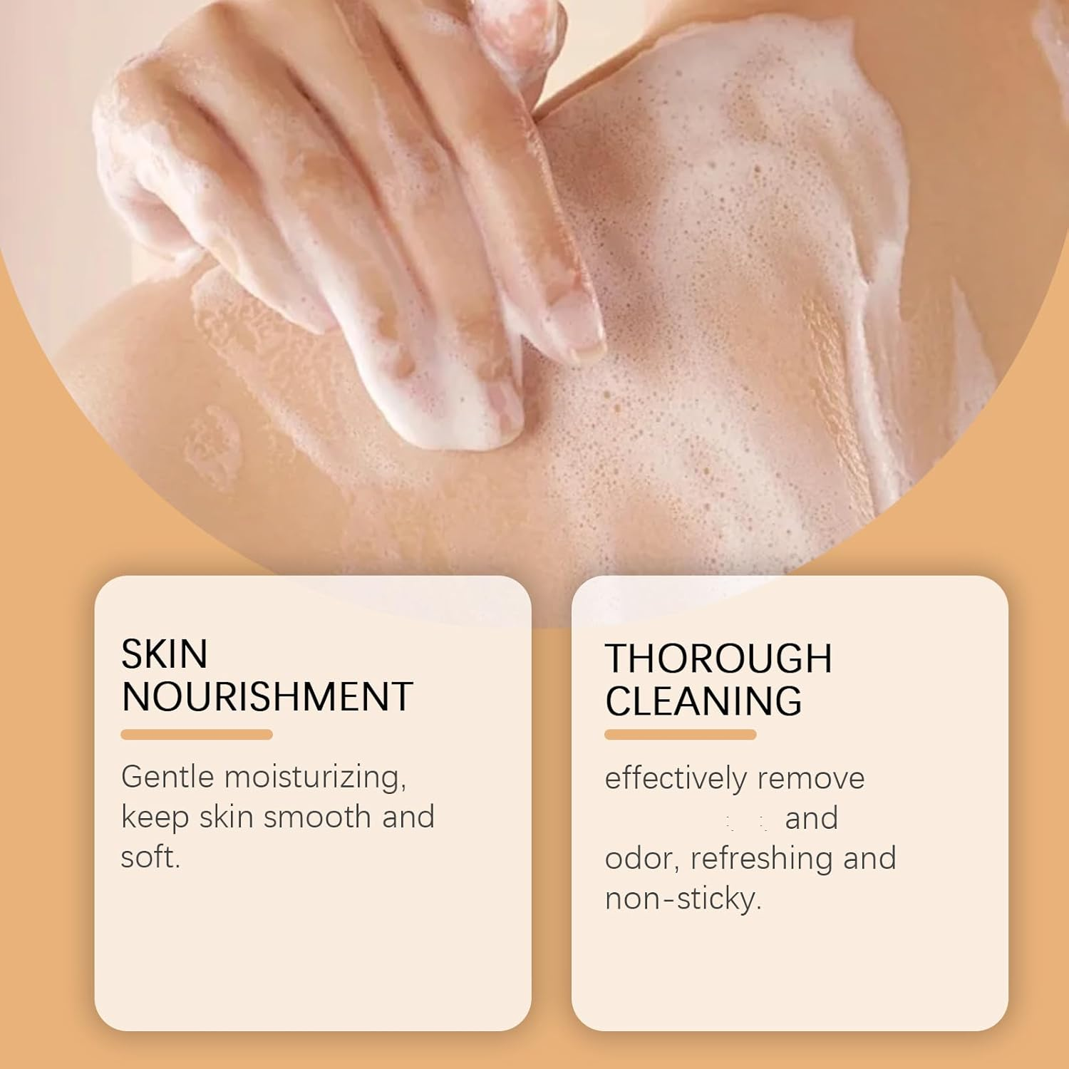 Persimmon Body Wash - Natural Deodorant Shower Gel for Strong Odor Removal, Deeply Cleansing & Moisturizing with with Persimmon & Green Tea Extracts - Fresh Scent for Old People Smell (3)