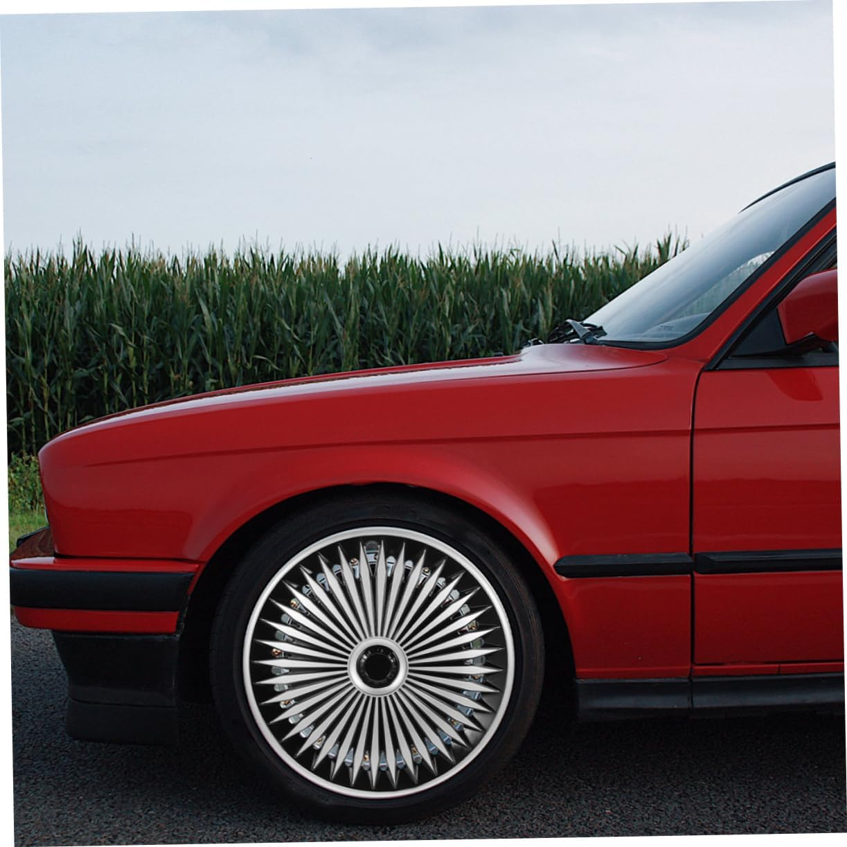 Mobestech Car Wheel Hubcaps 14 Inch Silver Decorative Rim Covers Universal Replacement Hub Caps for Automotive Exterior Accessories Suitable for Cars and Suvs