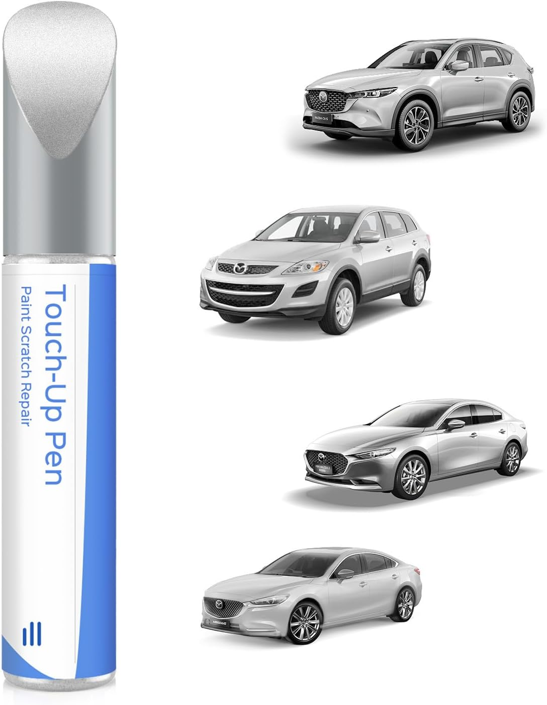 46V Soul Red Crystal Metallic Tricoat Touch up Paint Compatible with Mazda Exact Match Chips and Nicks Touch Up image number 5