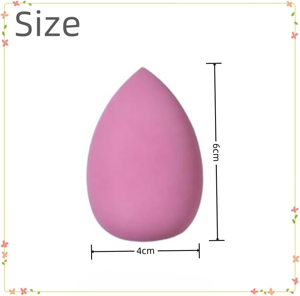 FACAING 8 Pcs Makeup Sponge Set 3 Shapes Beauty Blender Kit for Liquid Foundation Powder Cream and Sunscreen Latex-Free Cosmetic Applicators with Ergonomic Design image number 5