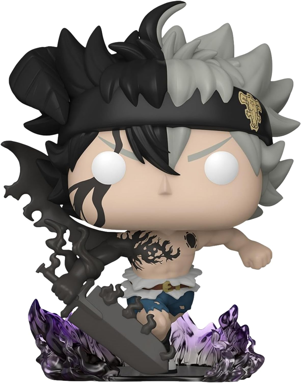 Funko Pop Black Clover - Demon Asta US Exclusive Glow Vinyl Figure, 4.55-Inch Height image number 4