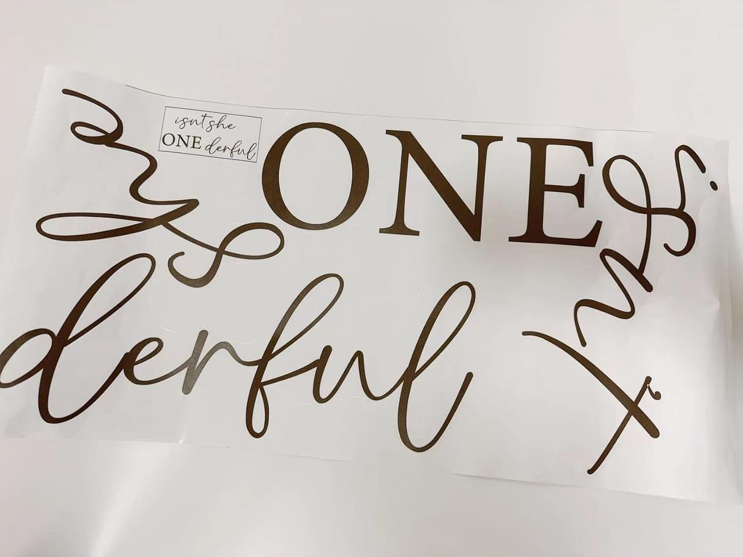 Isn'T She Onederful First Birthday Party Theme Backdrop Decal - Isn'T She Onederful First Birthday Party Sign for Balloon Arch Decal,Newborn Onderful Birthday Girl (Isn'T She Onederful Decal)