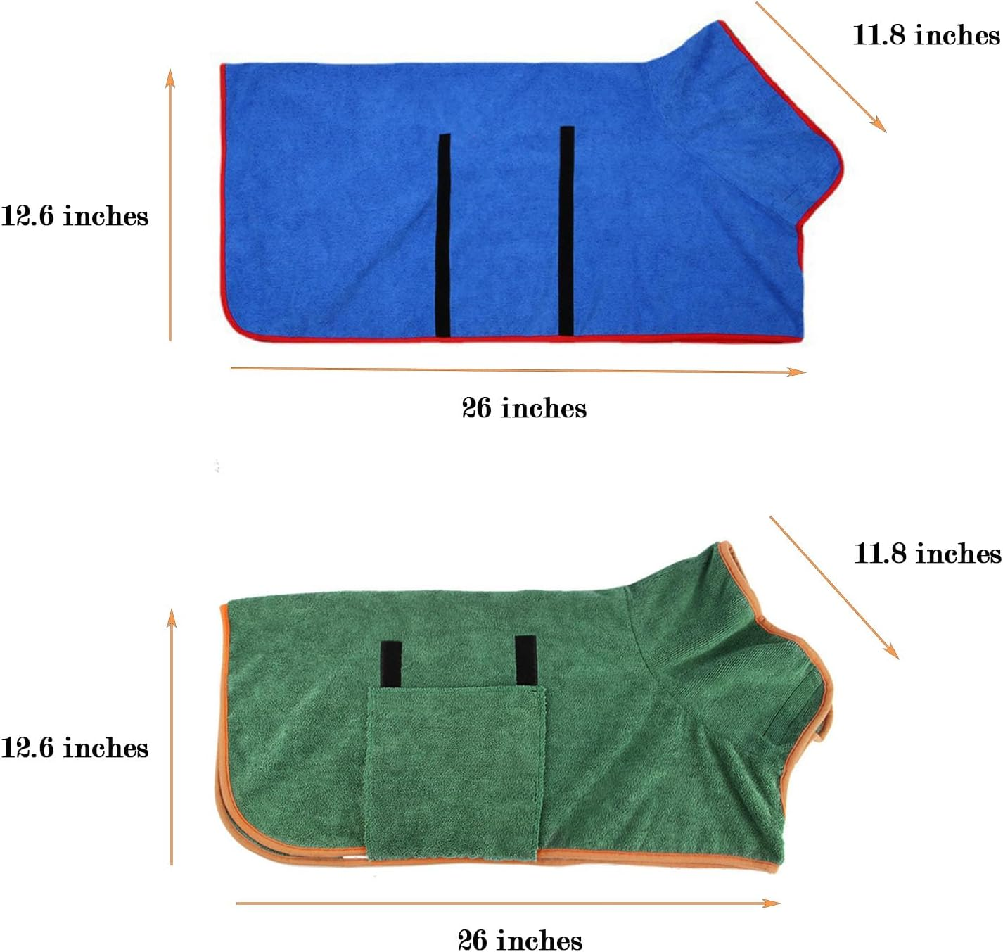 2Pcs Dog Towel,Dog Bathrobe with Quick Drying Dog Bath Towel,Warm Keeping Dogs Robes for after Bath Dogs