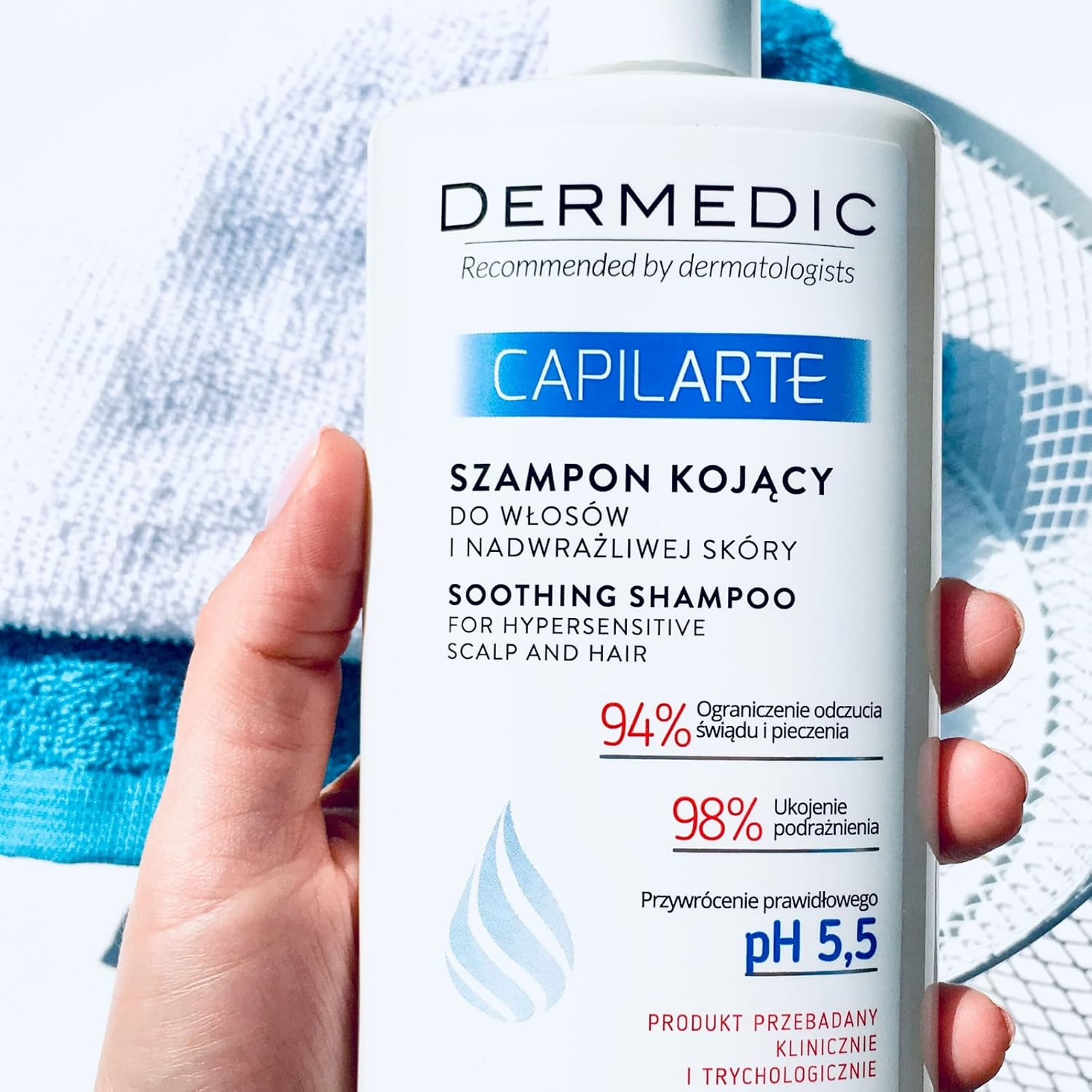 DERMEDIC CAPILARTE Soothing Shampoo for Hair and Hypersensitive Scalp 300 Ml