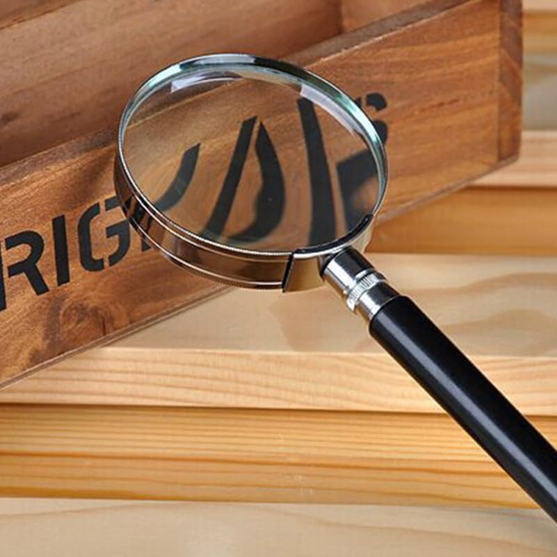 STOBOK Handheld Magnifying Glass for Seniors Lightweight Reading Magnifier for Jewelry Repair and Detailed Work Hobbies Crafts and Everyday Use image number 1