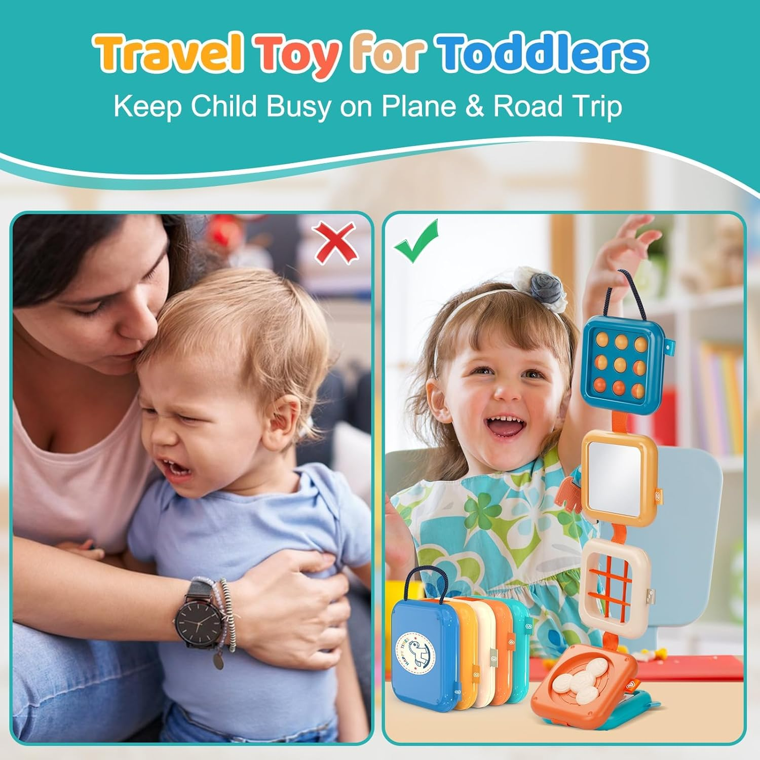 Montessori Busy Board Learning Educational Toys for Kids Toddlers image number 3