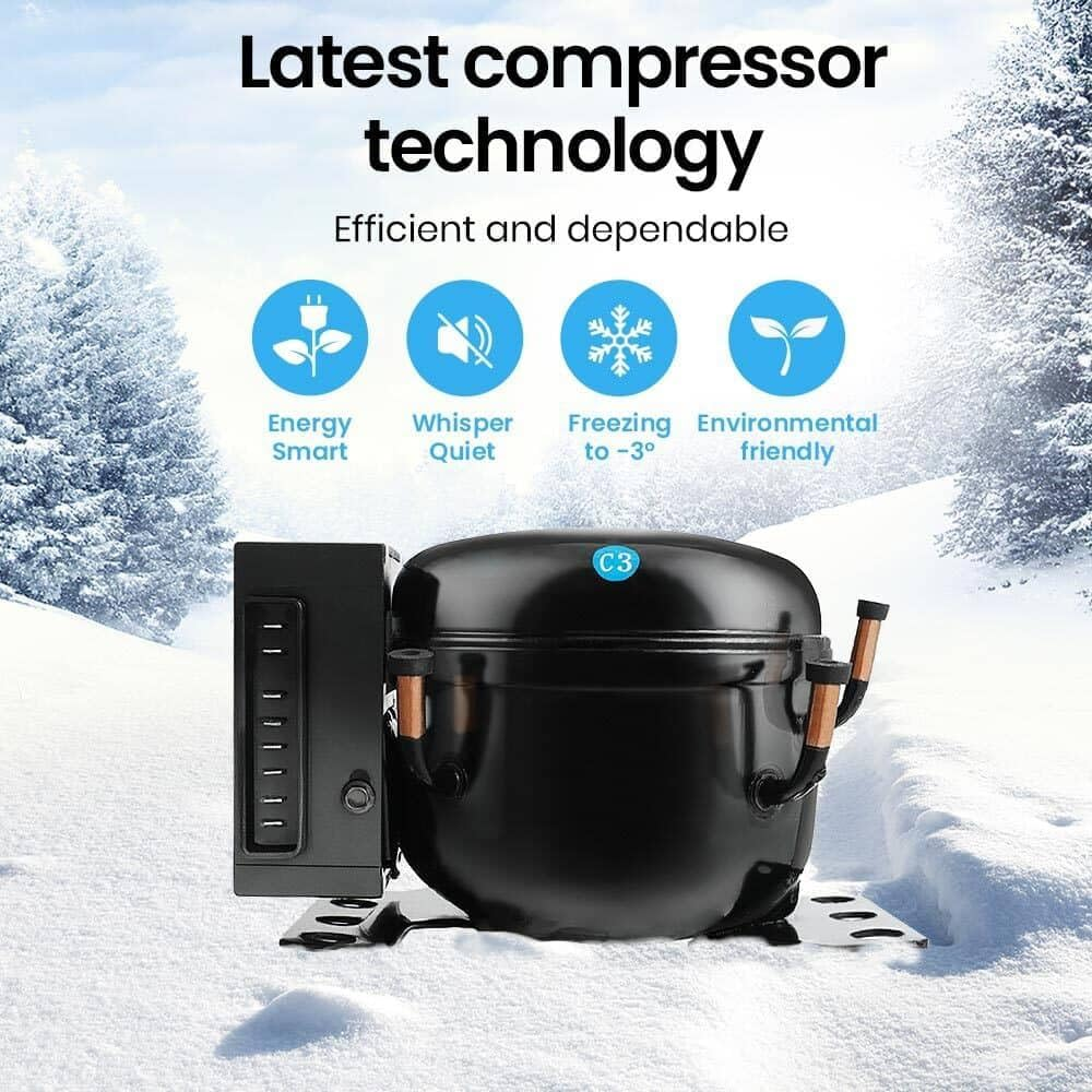 GECKO 70L Portable Fridge Freezer for Car Camping Caravans Fridges Refrigerator Cooler 12V/24V/240V image number 1