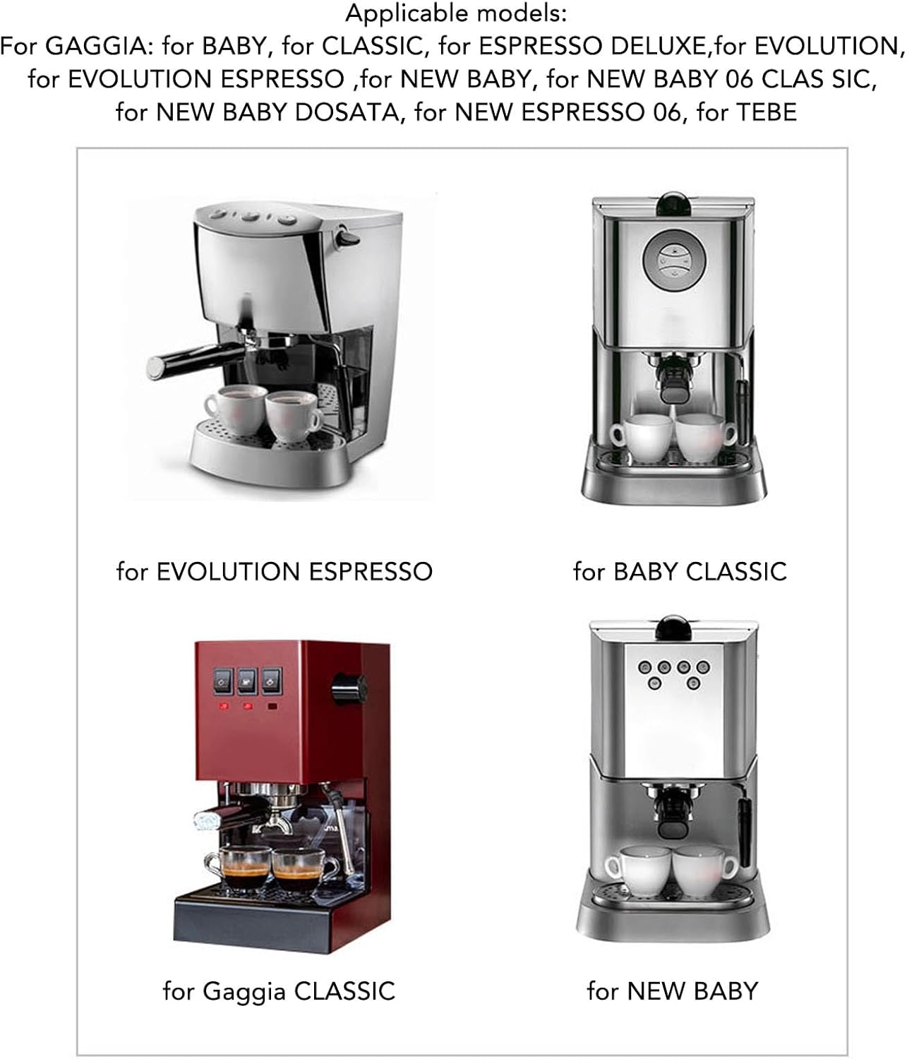 58Mm Bottomless Portafilter, Stainless Steel Naked Portafilter with 2 Ears & Wood Handle Coffee Portafilter for GAGGIA for Baby, for Classic, for Espresso Deluxe, for Evolution - Style 2 image number 5