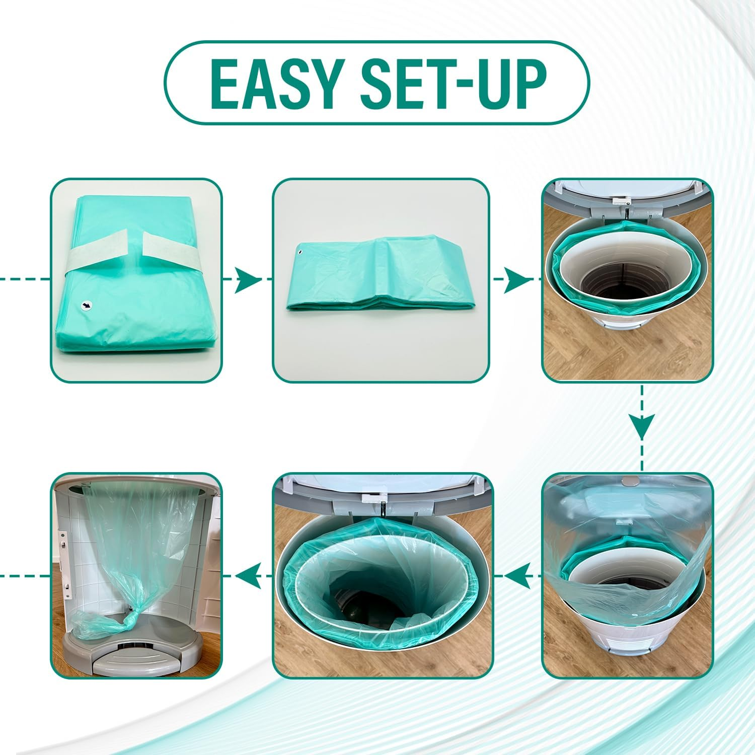 Greenland&reg; Eco-Friendly Refills for Korbel Mini 9L Diaper Pails 6-Pack, GL-3522 image number 3