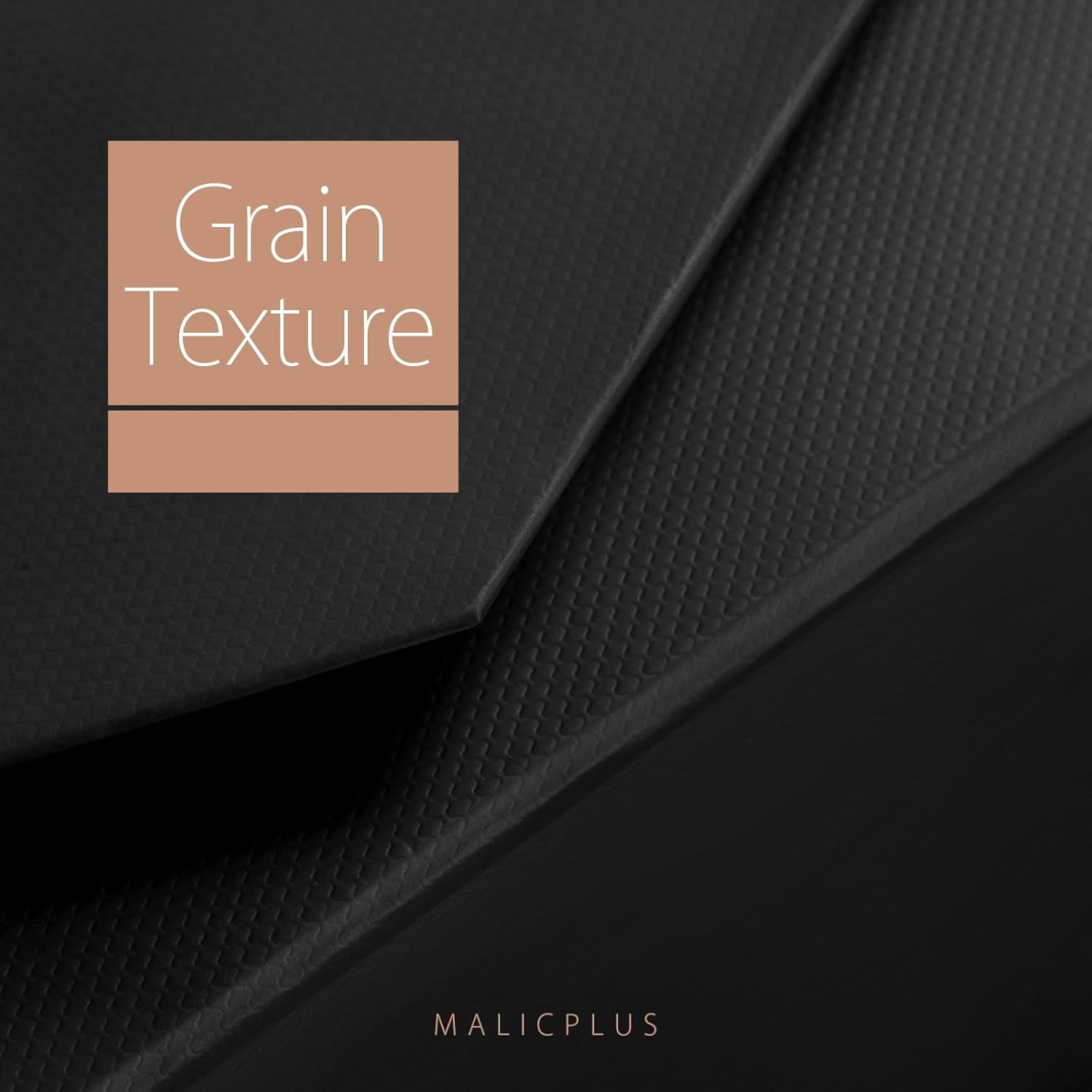 MALICPLUS Extra Large Gift Box 41.4X36X12.7 CM, Extra Large Gift Box with Lid, Gift Box for Clothes and Large Gifts (Matte Black with Grain Texture)