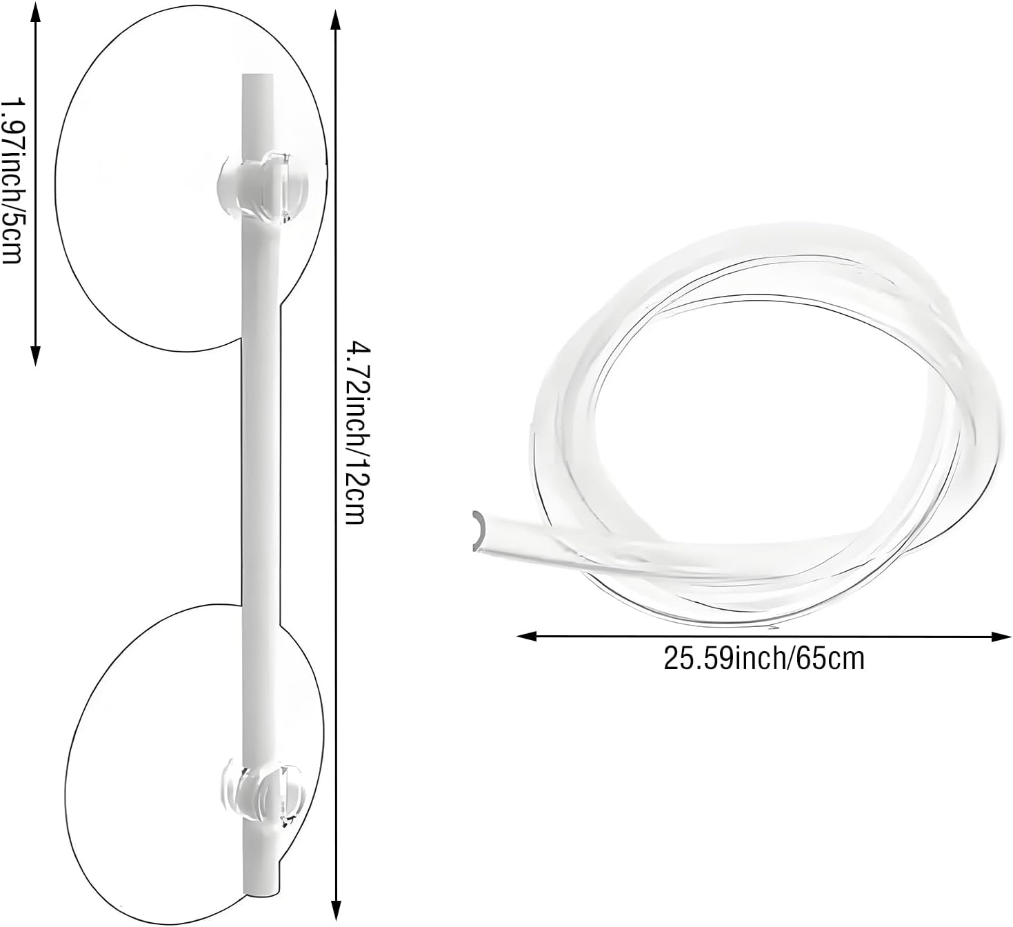 Aquarium Floating Plant Fence - Adjustable Height Fish Feeding Ring - Transparent Barrier - Suction Cups - Multi-Purpose Interceptor Floating Plant image number 3